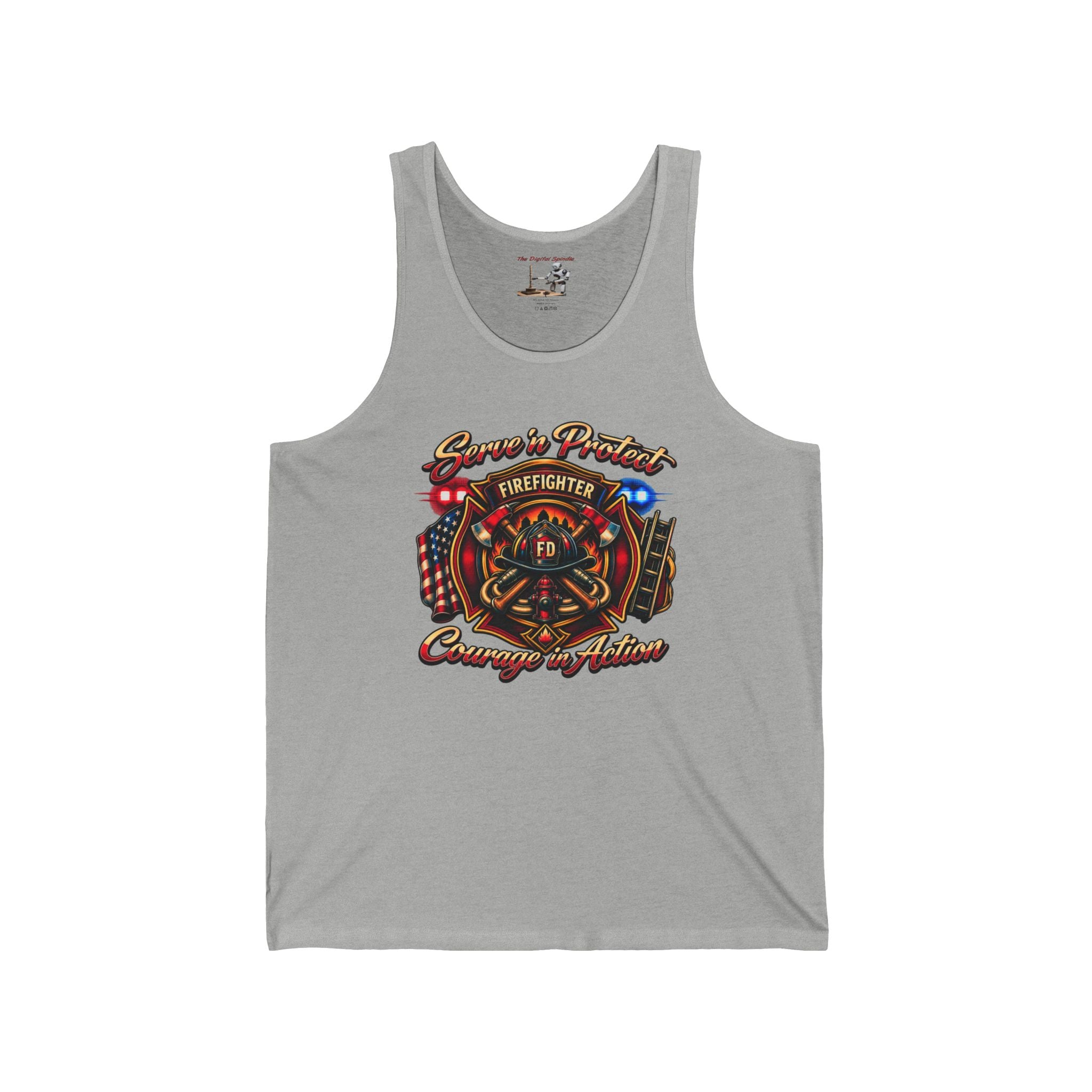 Firefighter Courage In Action Tank Top