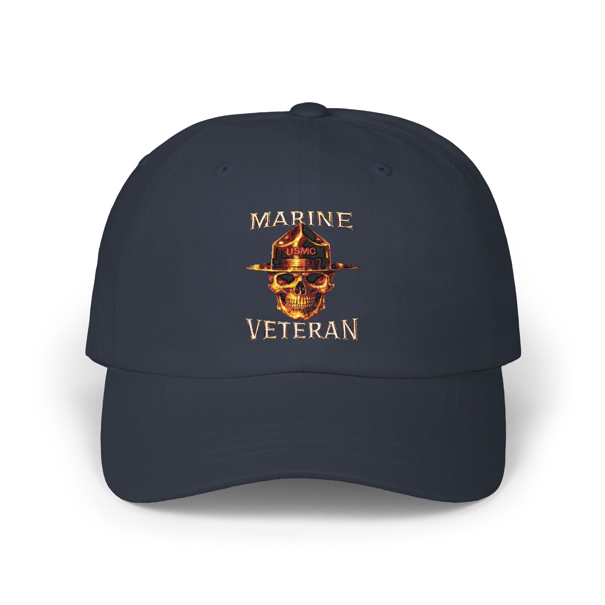 Marine Veteran Patch Dad Cap