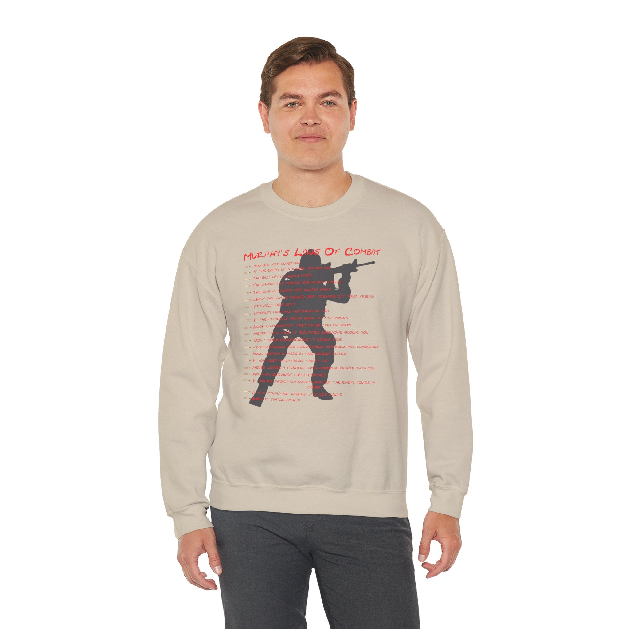Murphys Laws Of Combat Crewneck Sweatshirt