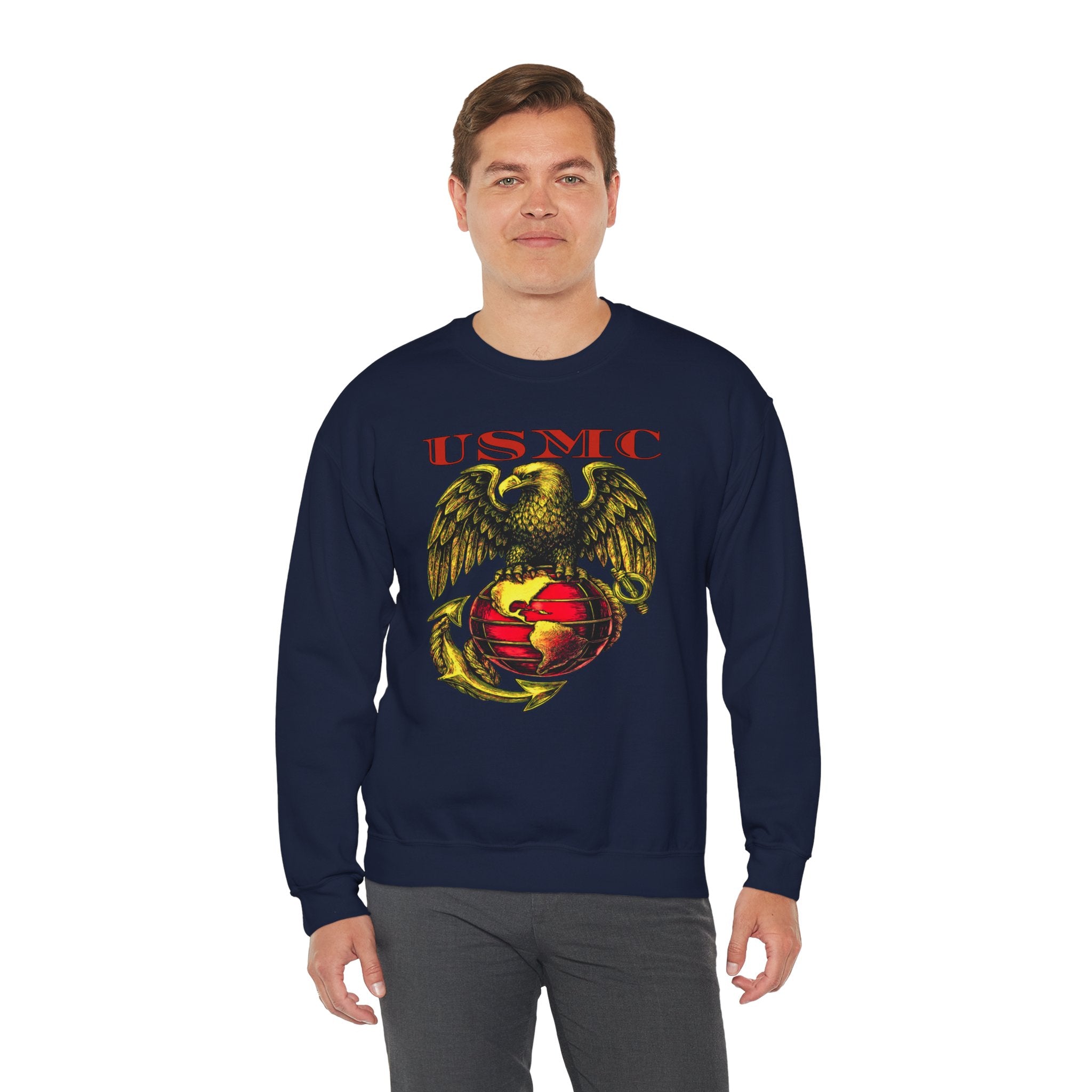 USMC Eagle Globe & Anchor Crewneck Sweatshirt