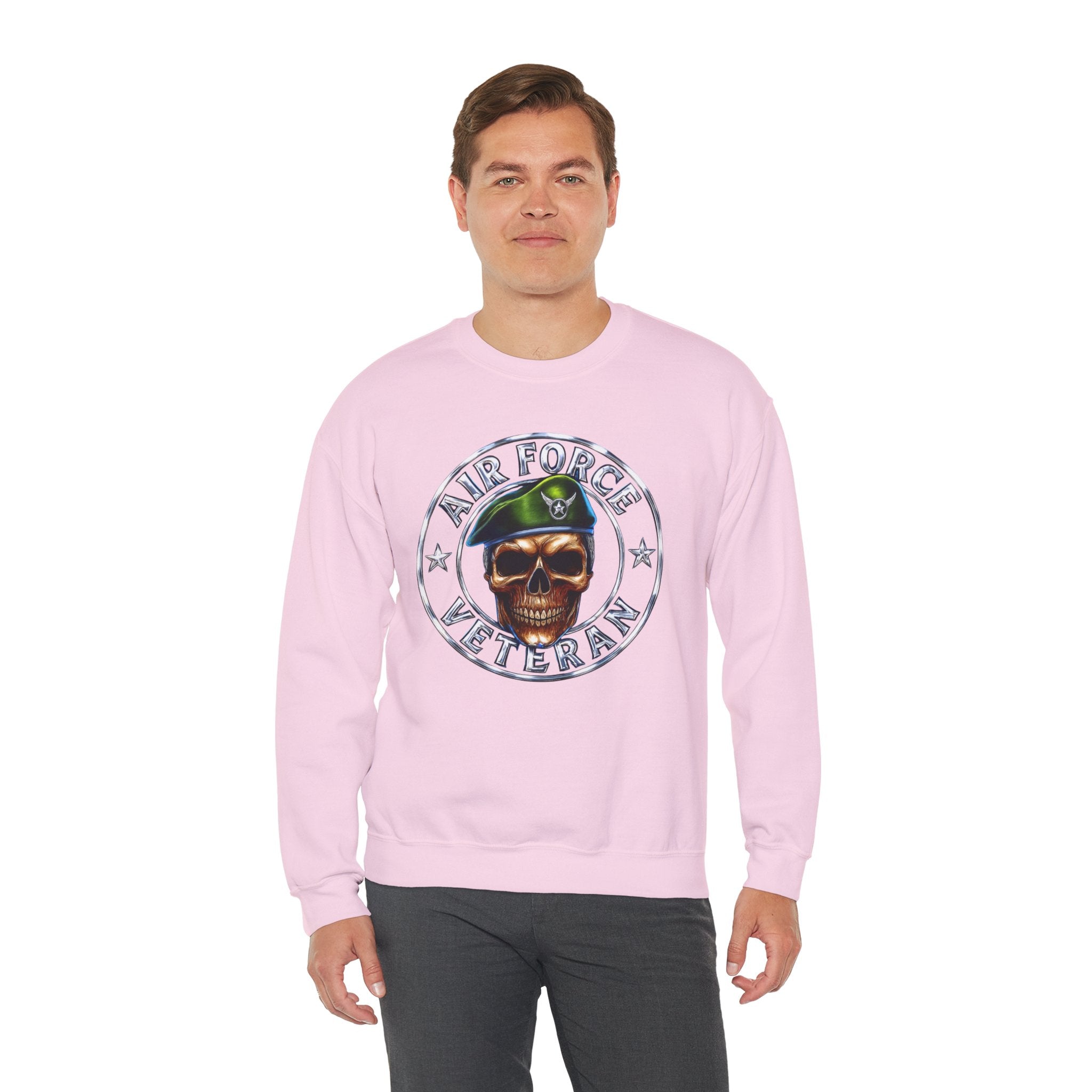 Air Force Veteran Skull Crewneck Sweatshirt