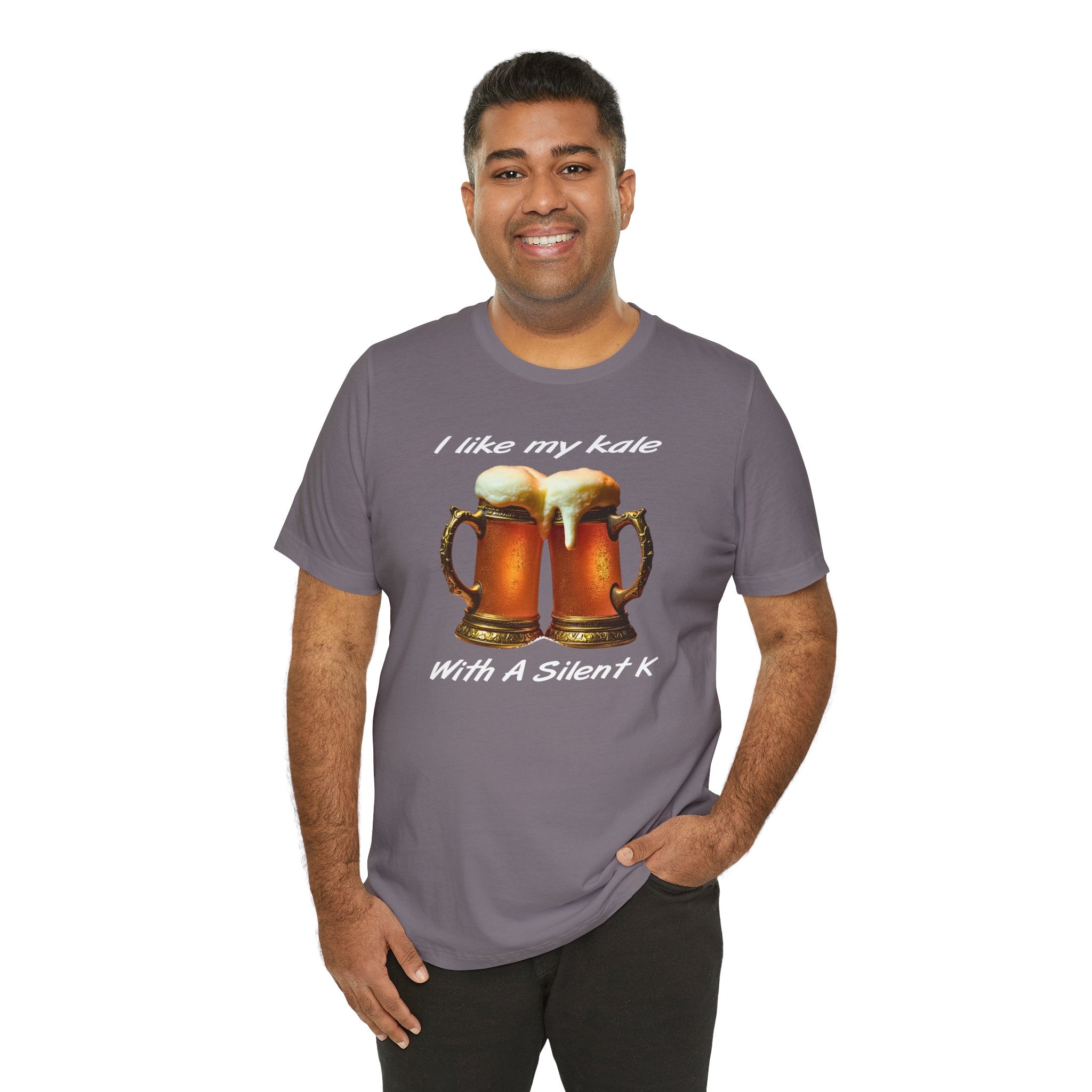 “I Like My Kale With A Silent K” Pint Glasses T-Shirt