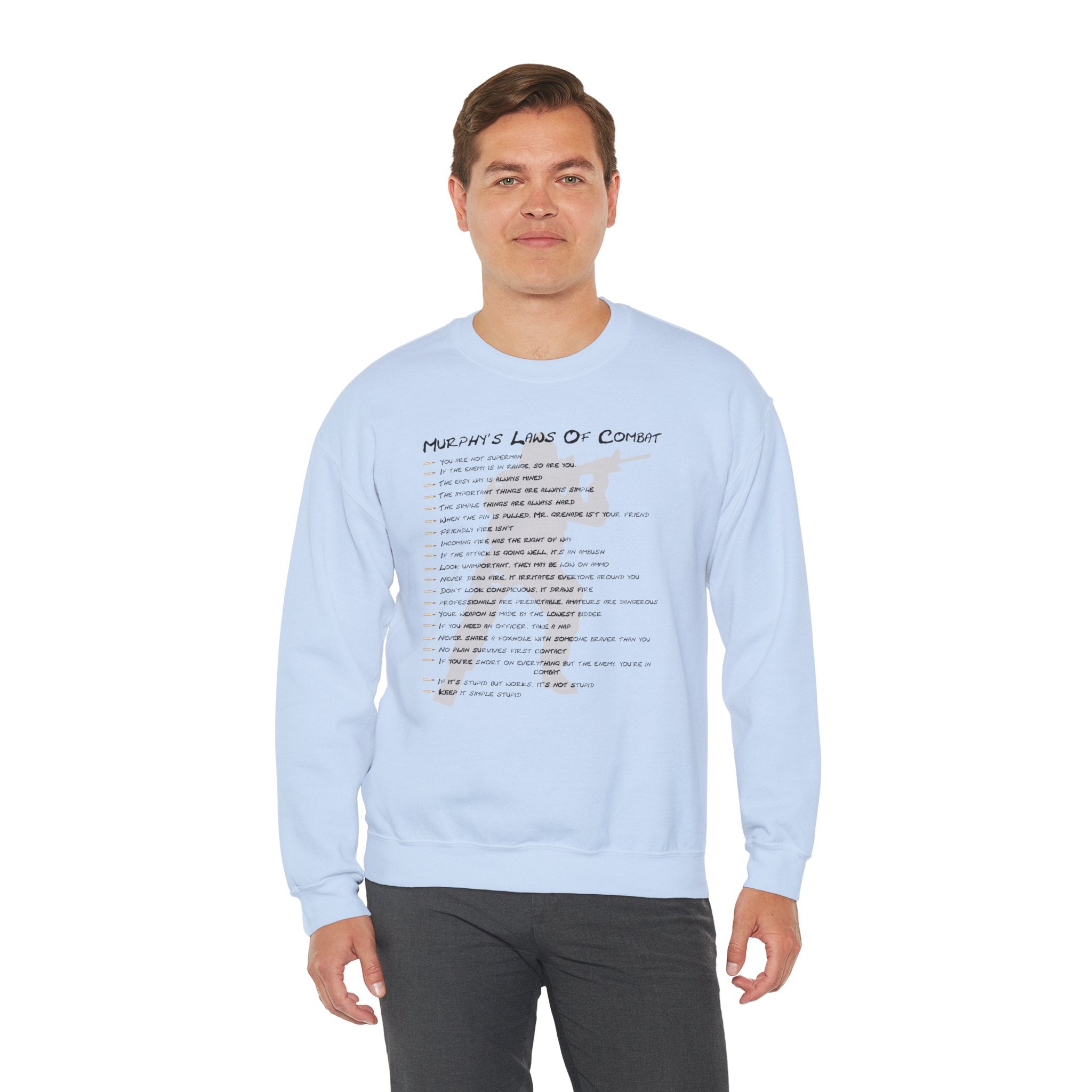'Murphy's Laws of Combat' Crewneck Sweatshirt