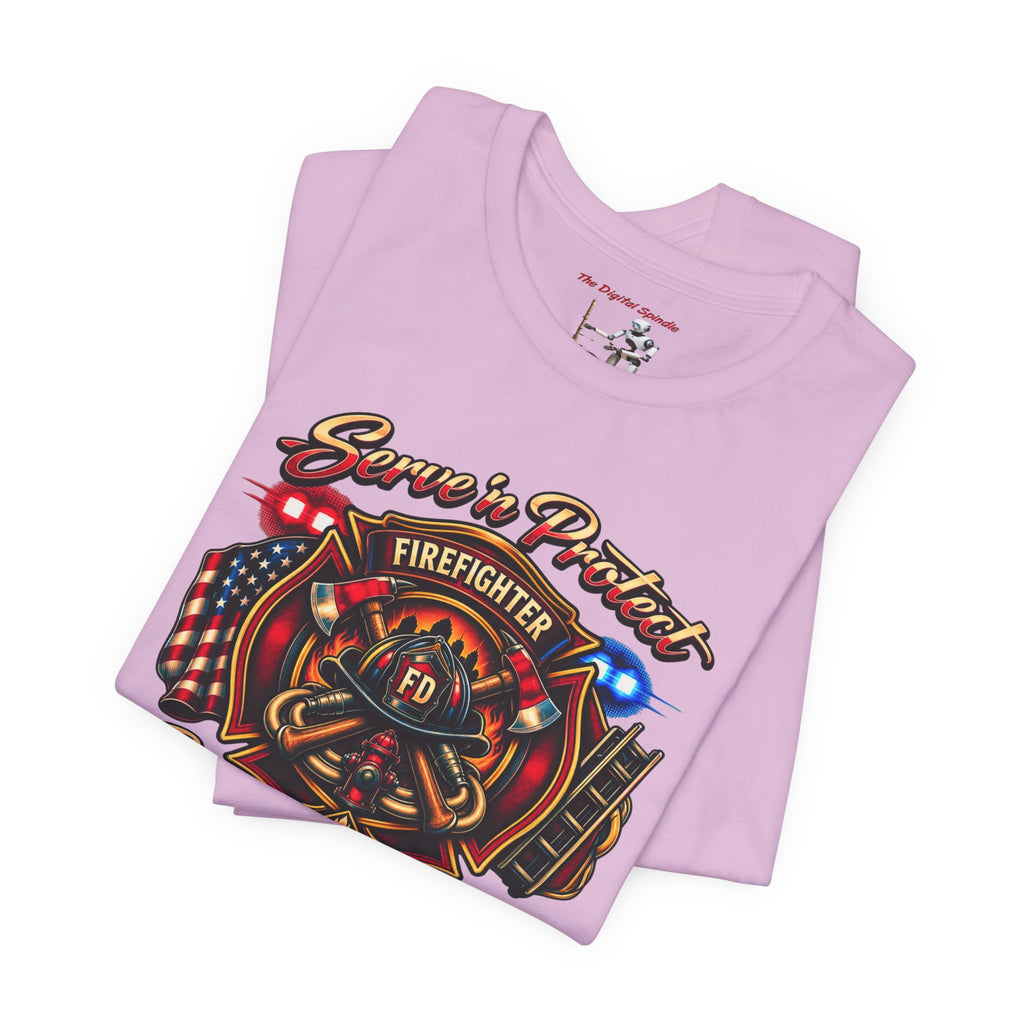 Firefighter “Service & Protect, Courage in Action” Graphic Tee