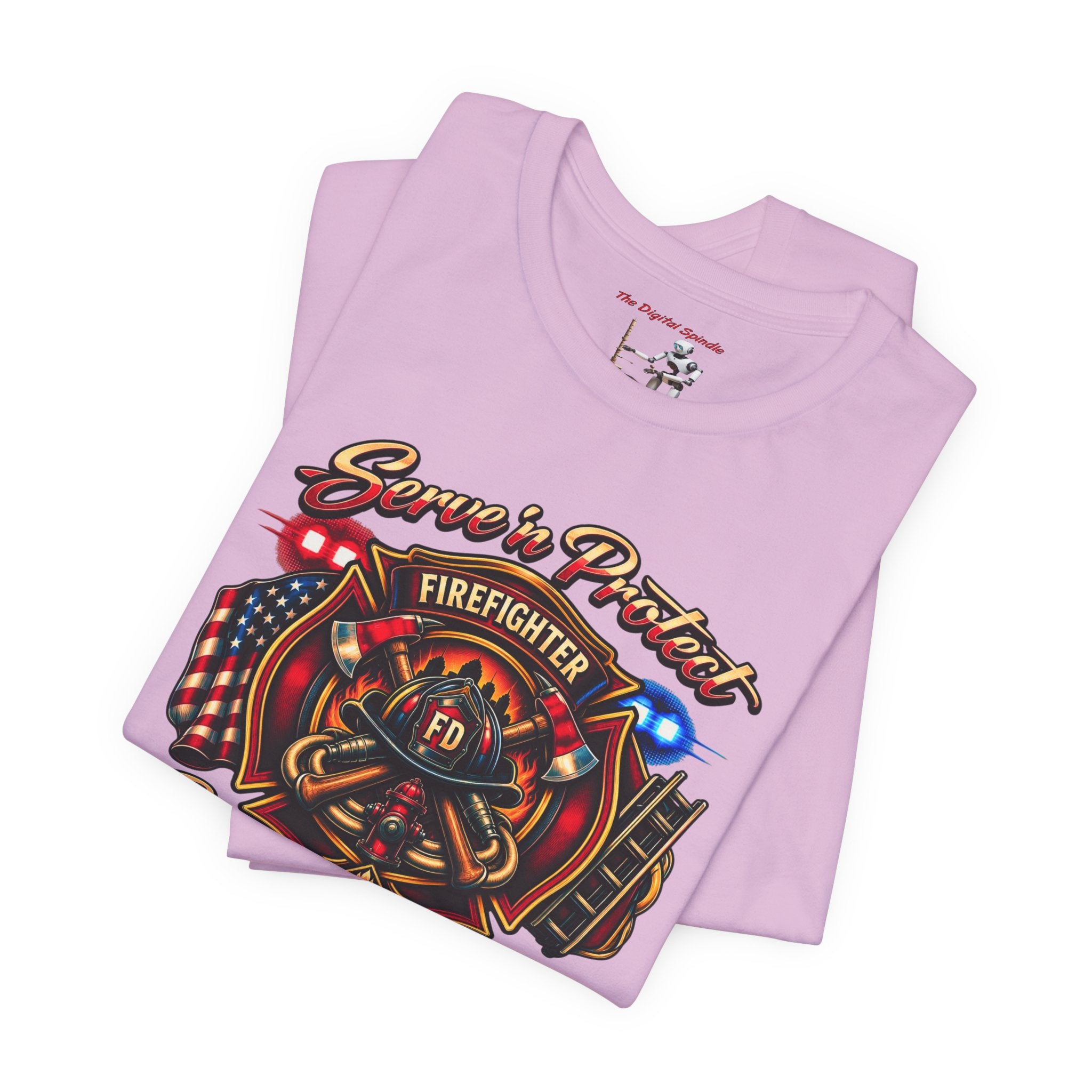 Firefighter “Service & Protect, Courage in Action” Graphic Tee