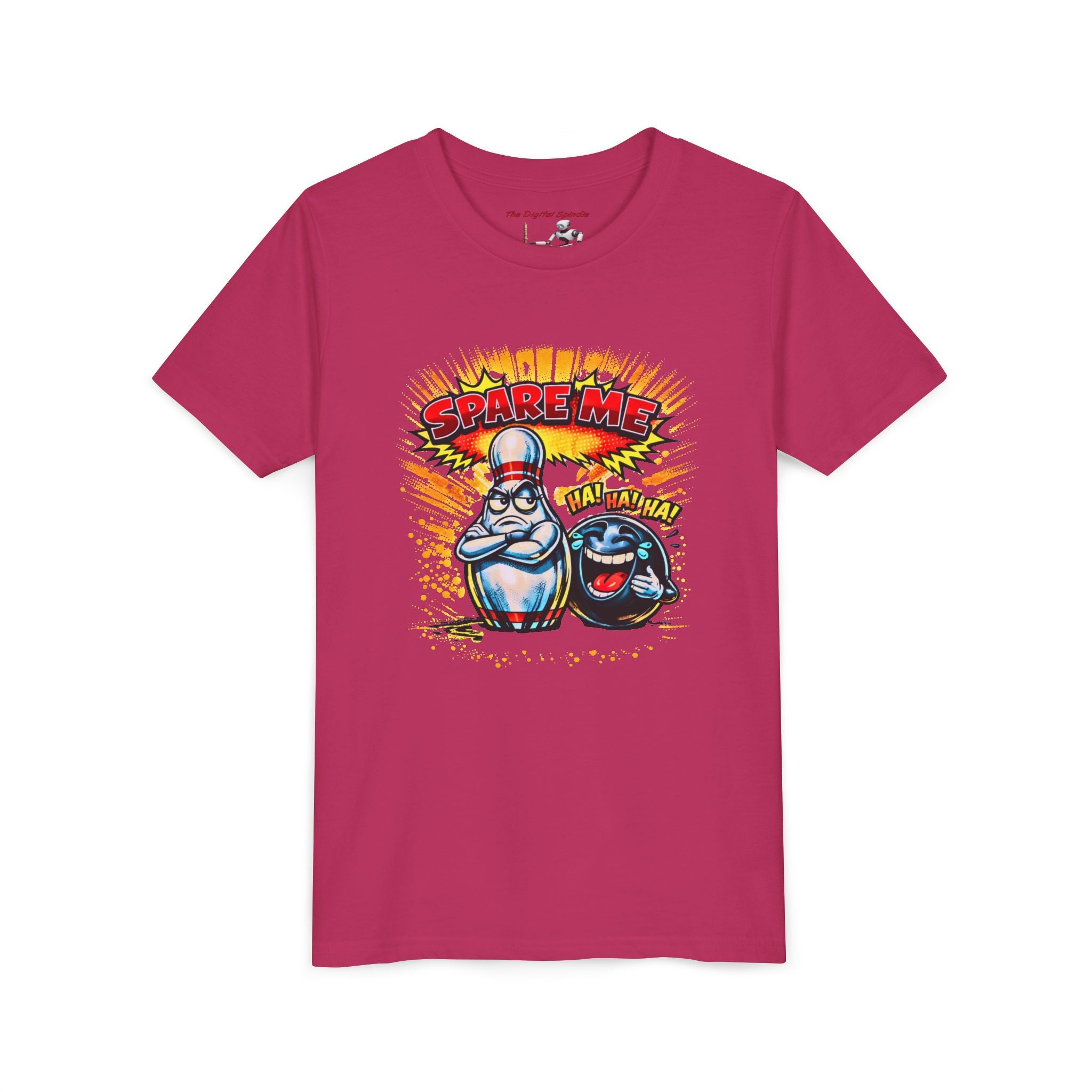 Youth Tee — Funny Bowling 'Spare Me' Graphic Shirt