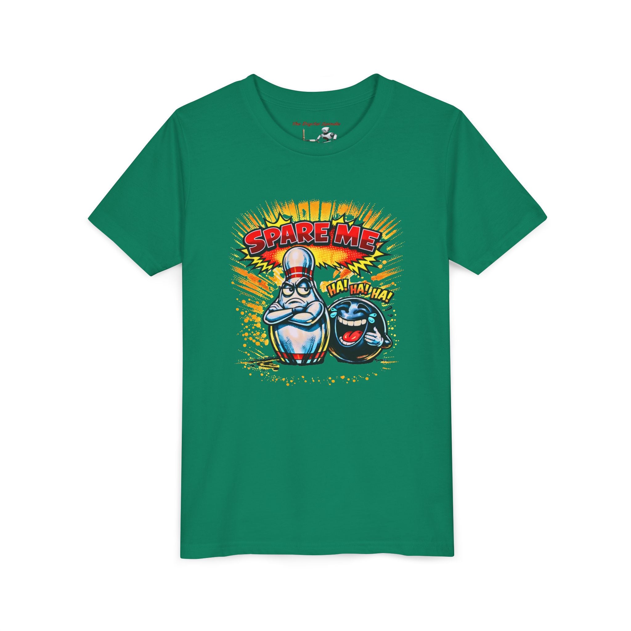 Youth Tee — Funny Bowling 'Spare Me' Graphic Shirt
