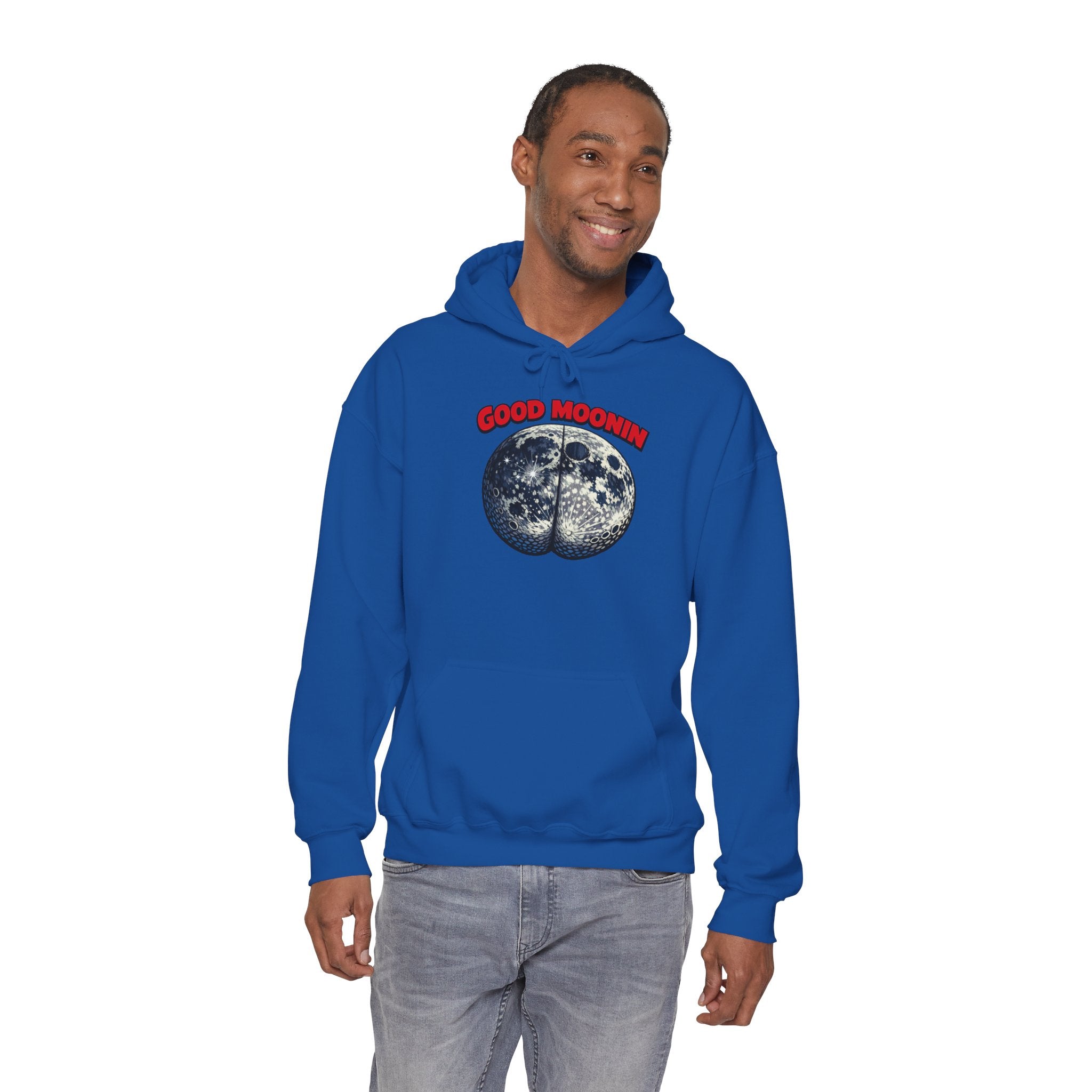 Good Moonin Hoodie — Vintage Botanical Moon Graphic Hoodie