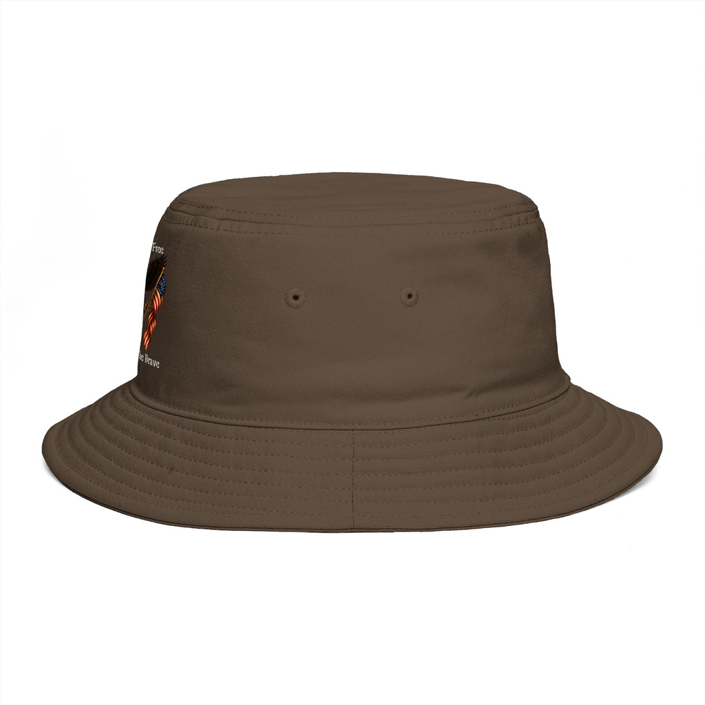 "Land of the Free, Home of the Brave" Bucket Hat