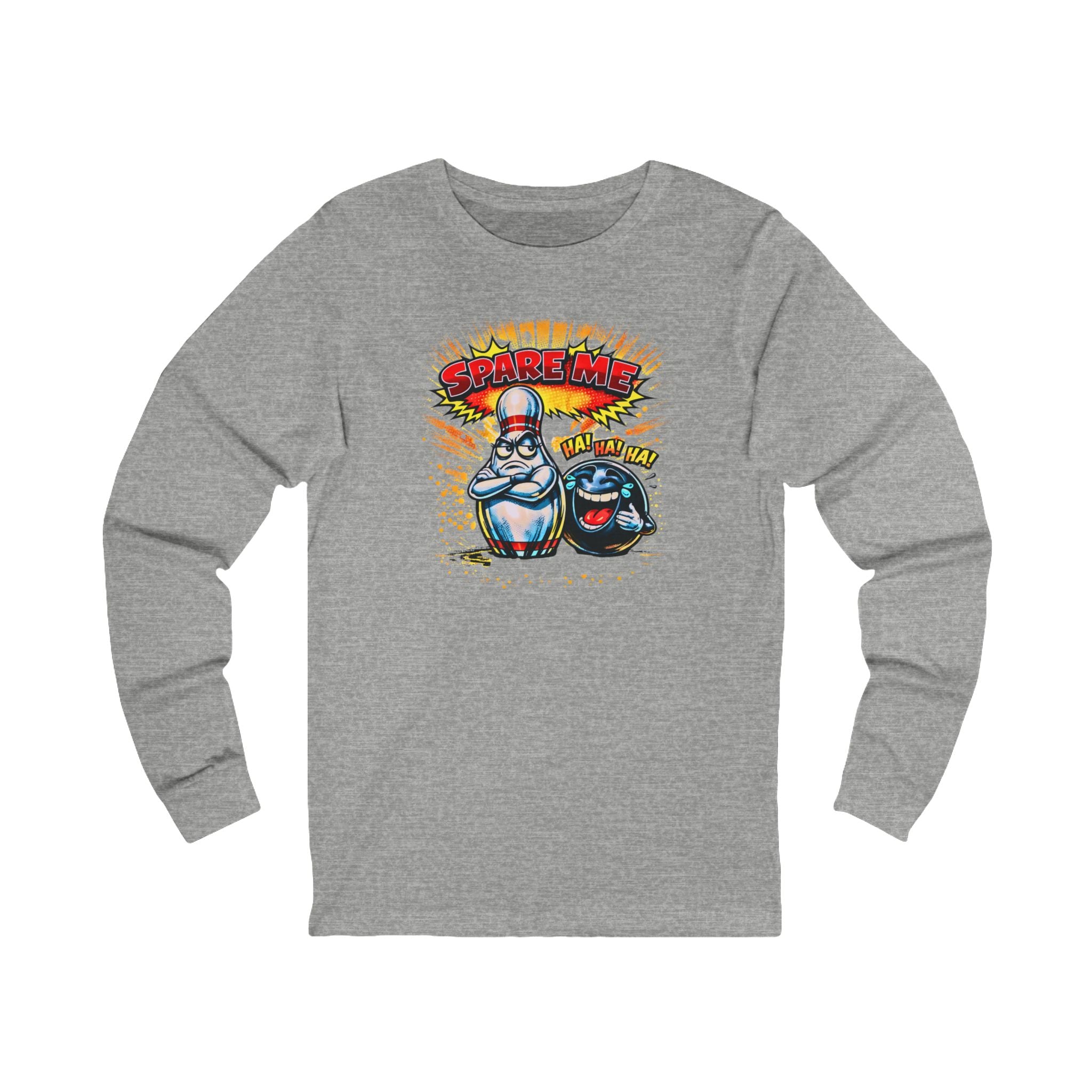 Spare Me Bowling Pin & Ball Long Sleeve Tee