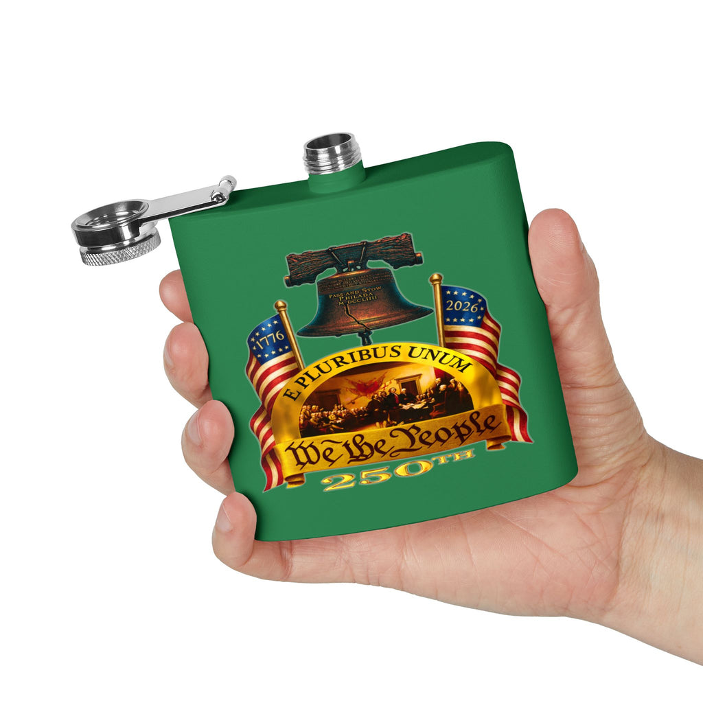 "We the People" Stainless Steel 6oz Flask