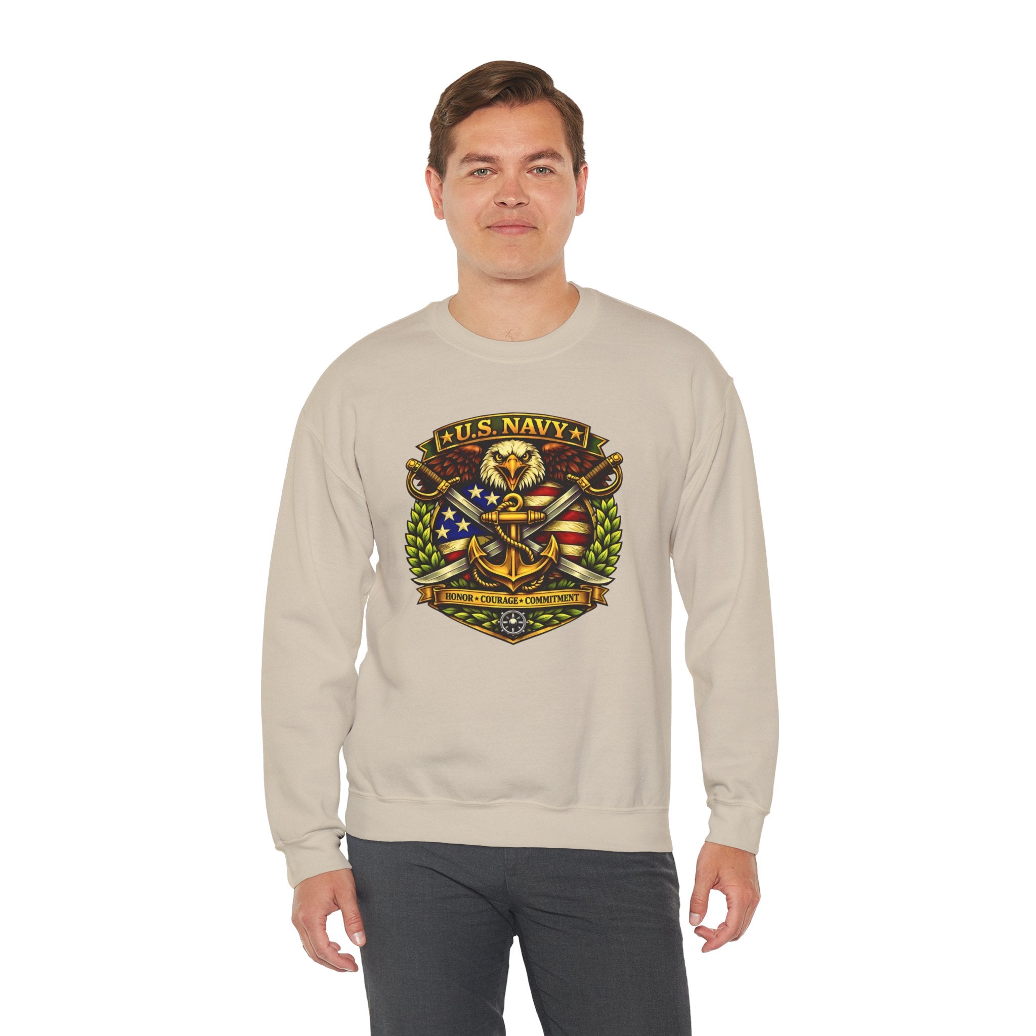 U.S. Navy Honor, Courage, Commitment Crewneck Sweatshirt