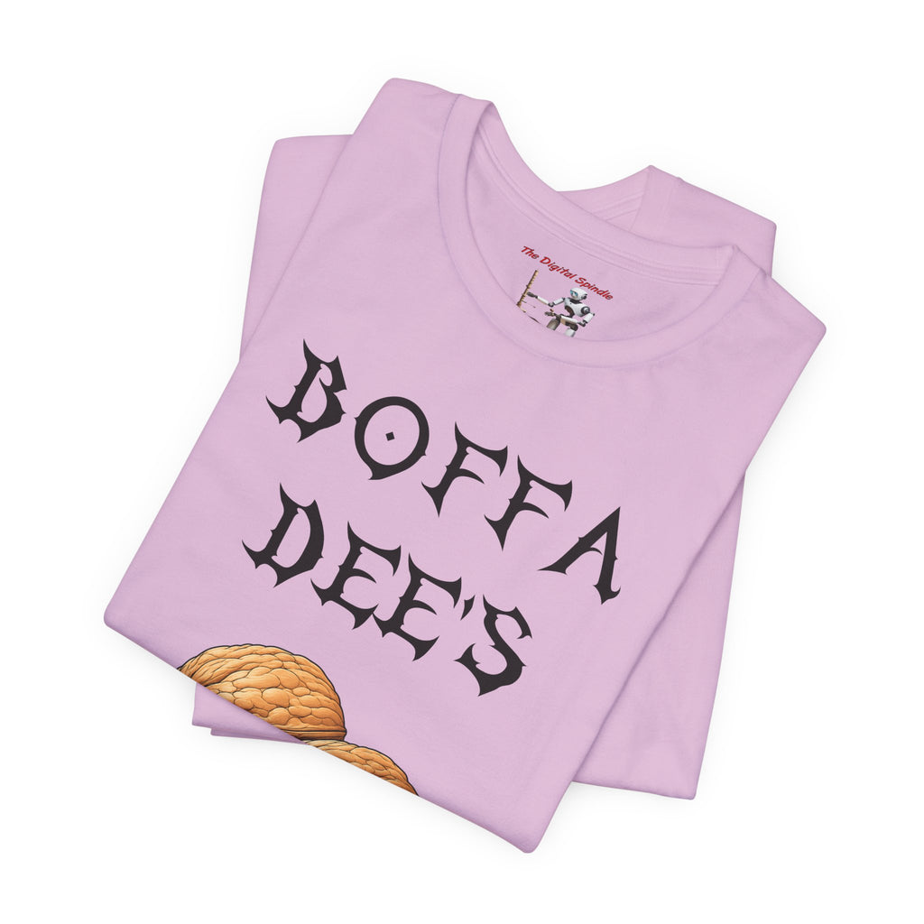 Boffa Dees Walnut Graphic Tee — Vintage Gothic Text Nut Illustration T-Shirt