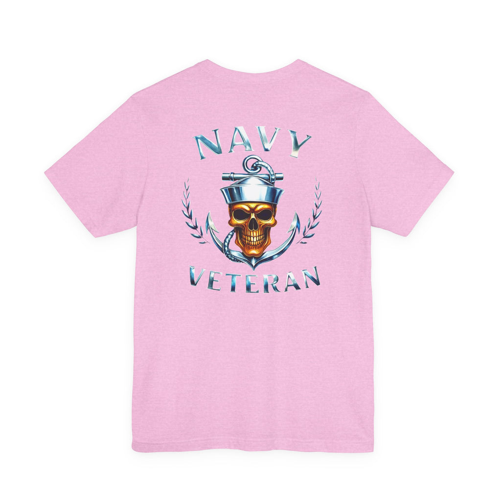 Navy Veteran Skull Anchor T‑Shirt