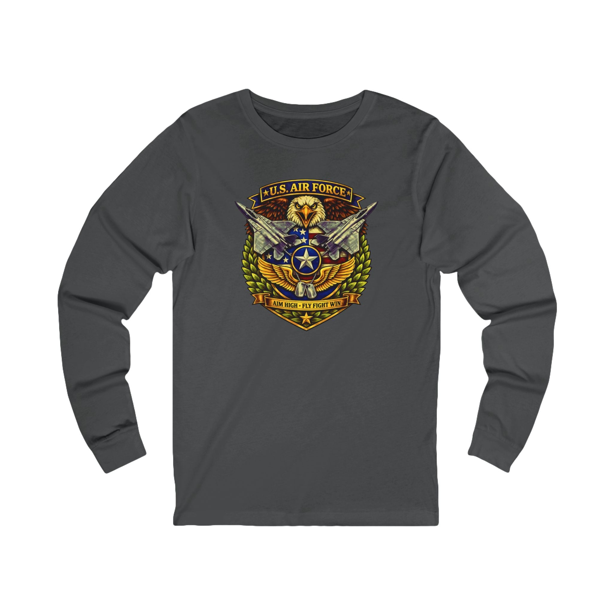 U.S. Air Force Aim High, Fly Fight Win Long Sleeve Tee