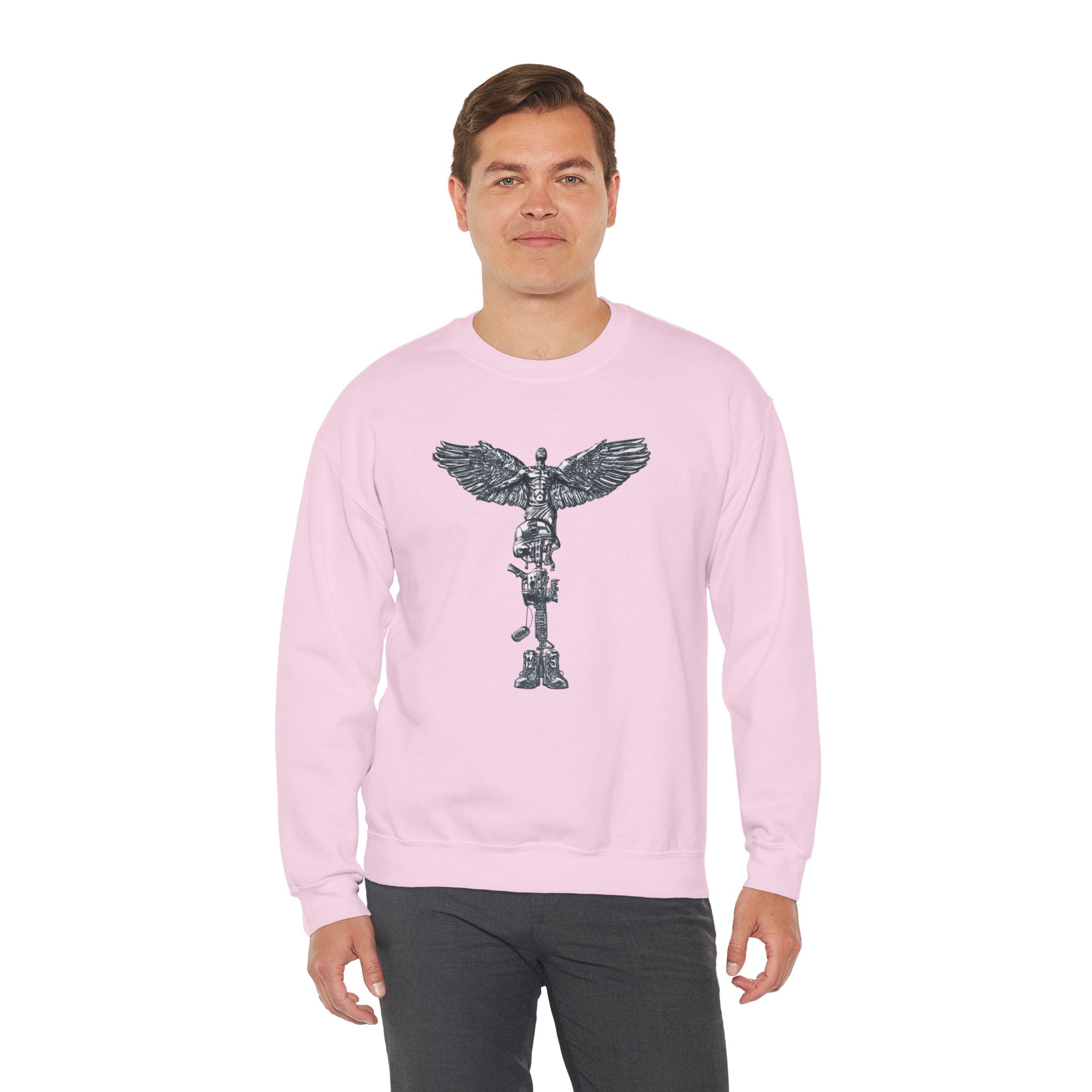 Rising Angel Soldiers Cross Graphic Sweatshirt