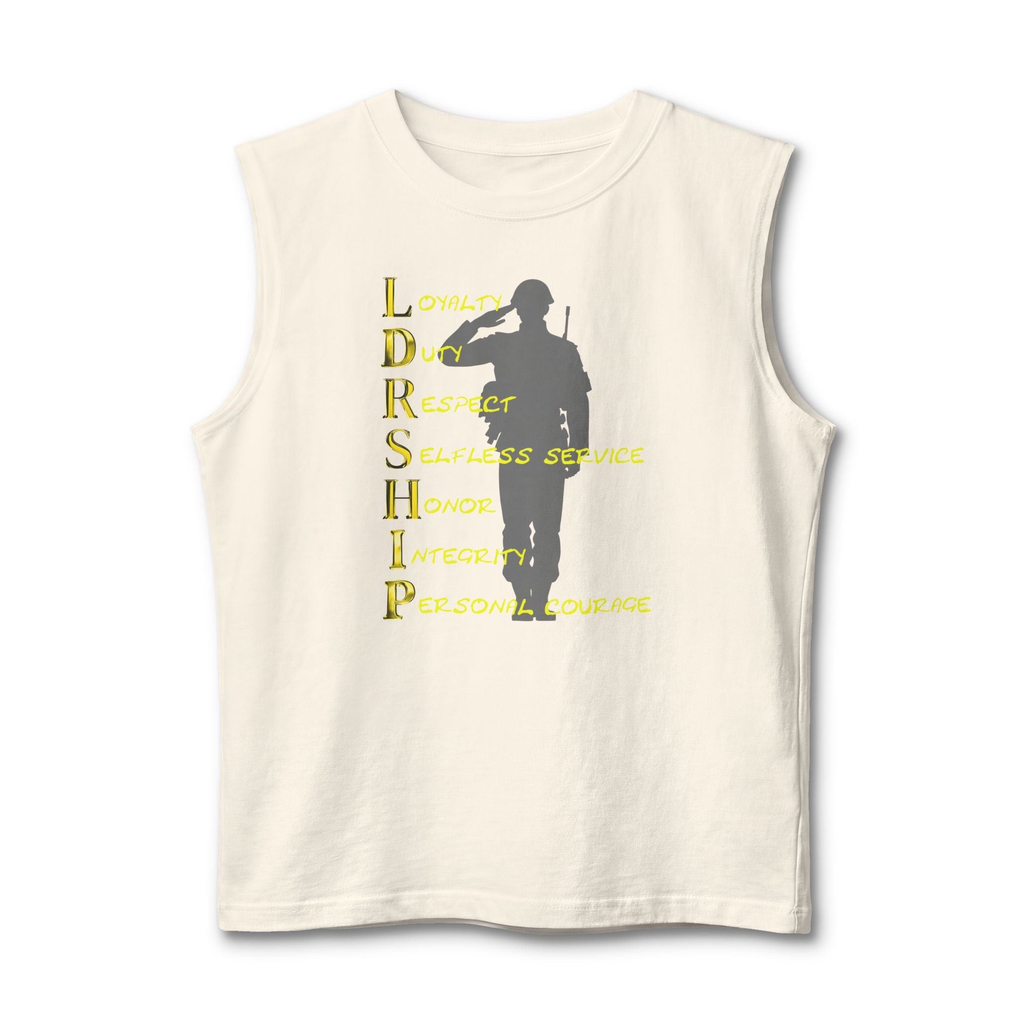 Leadership Values Muscle Tank — Military Tribute Workout Tank