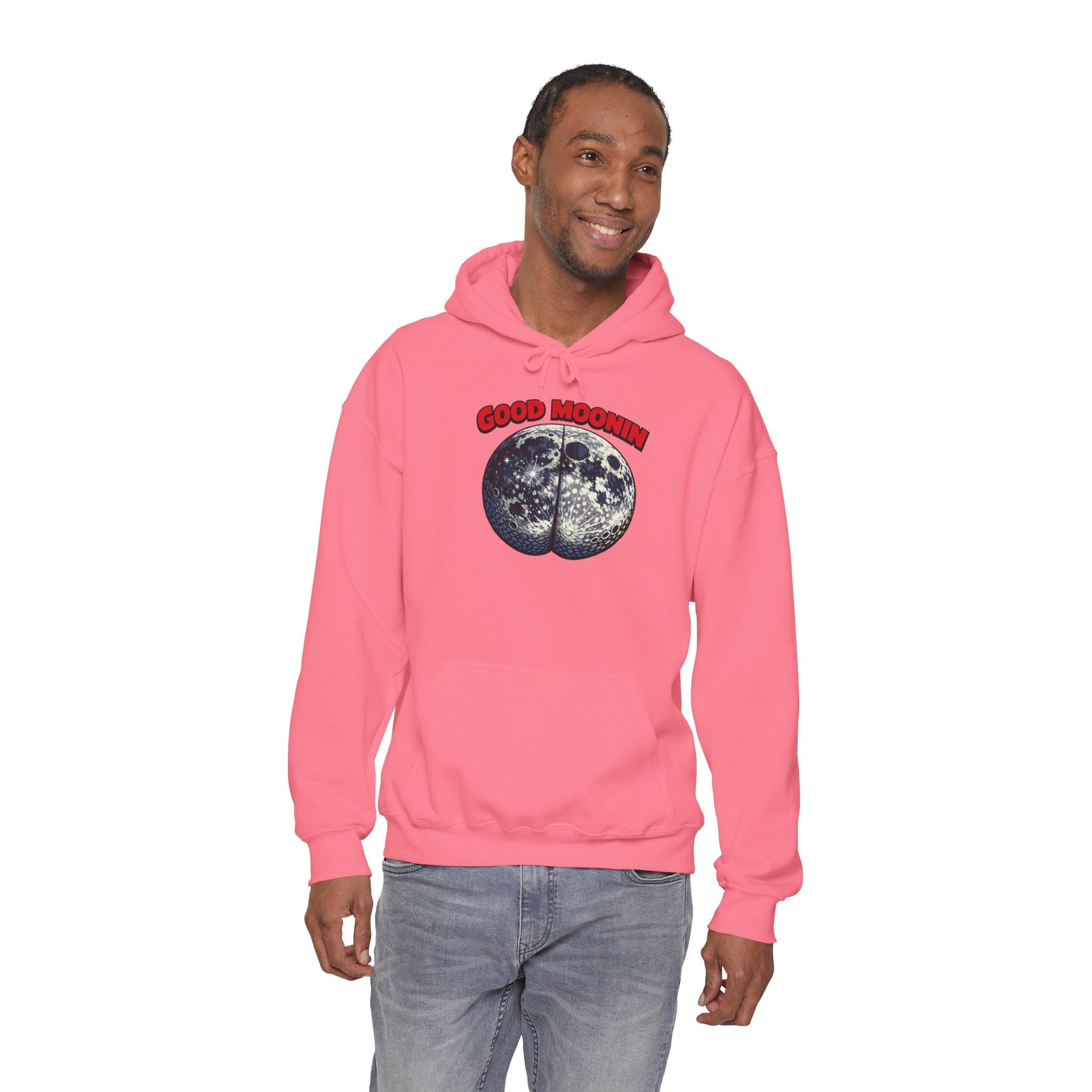 Good Moonin Hoodie — Vintage Botanical Moon Graphic Hoodie