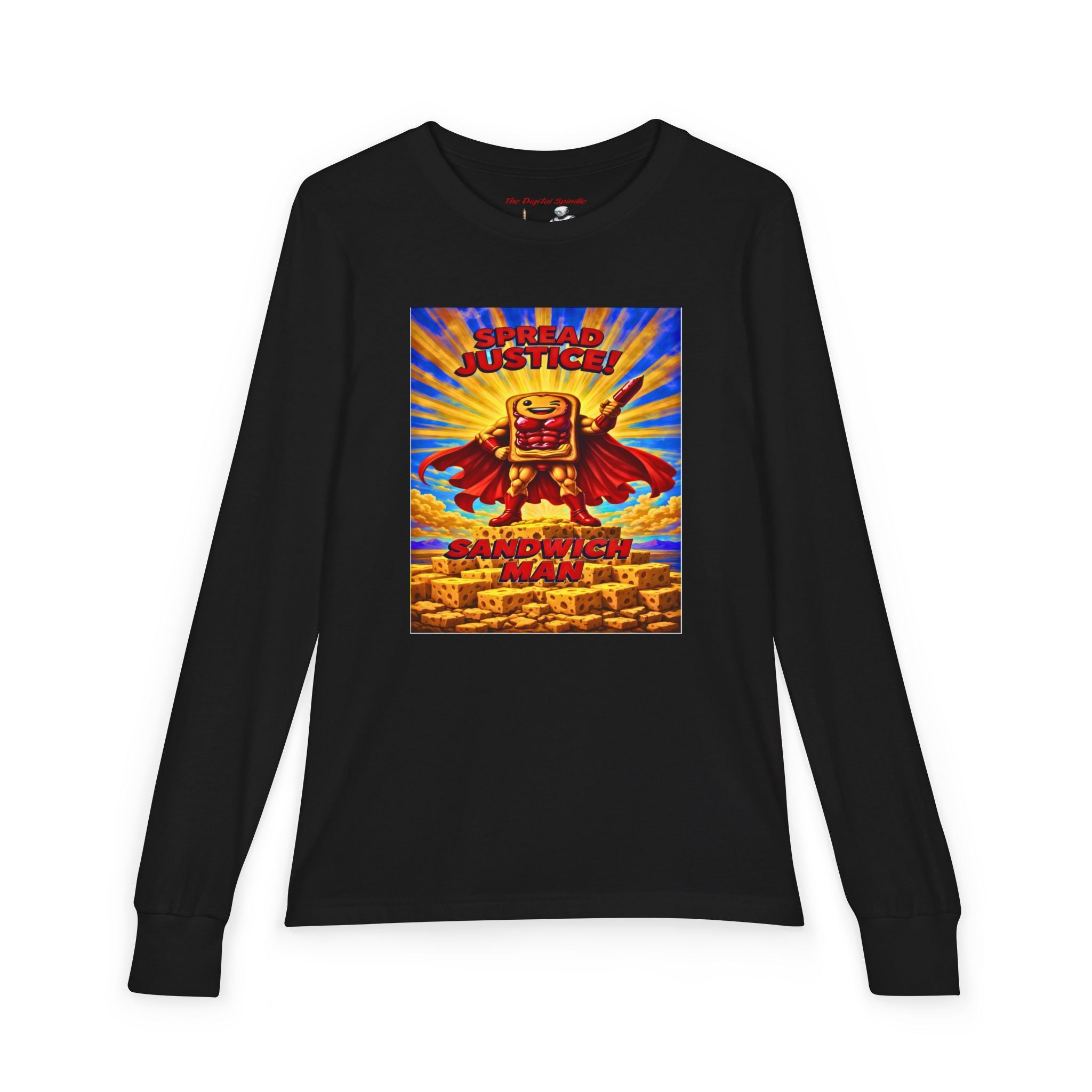 'Spread Justice' Superhero Sandwich Graphic Tee