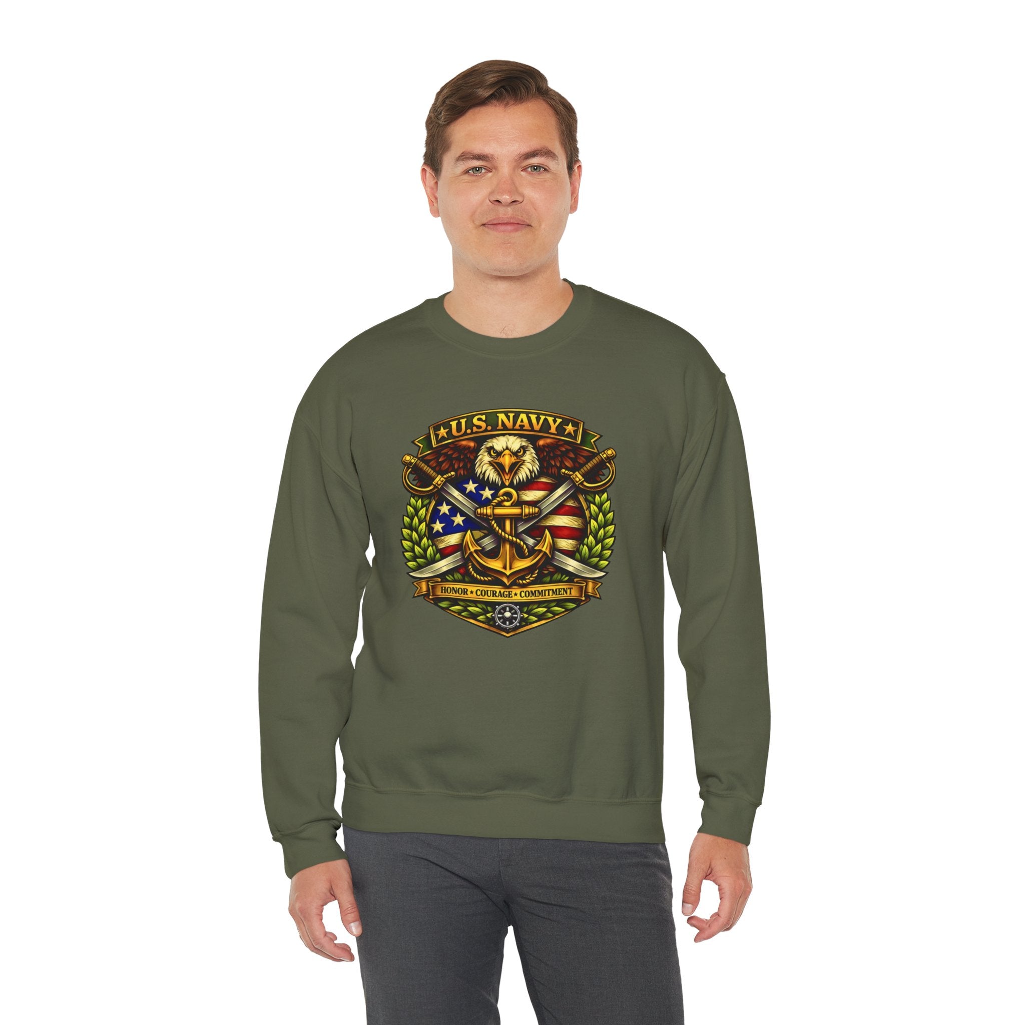 U.S. Navy Honor, Courage, Commitment Crewneck Sweatshirt