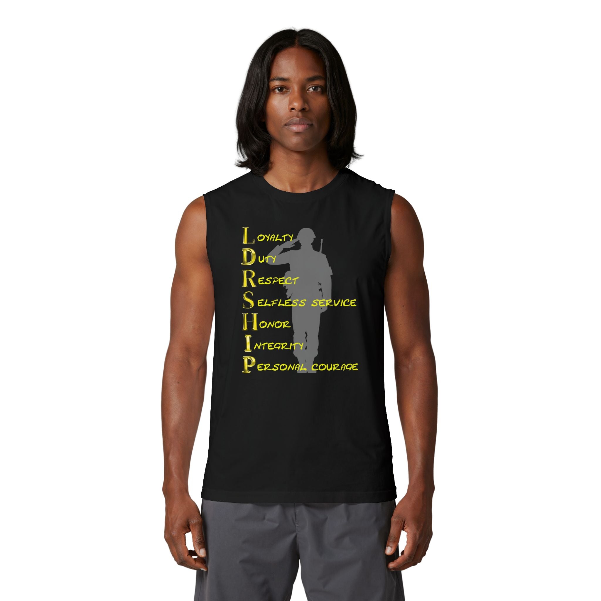 Leadership Values Muscle Tank — Military Tribute Workout Tank