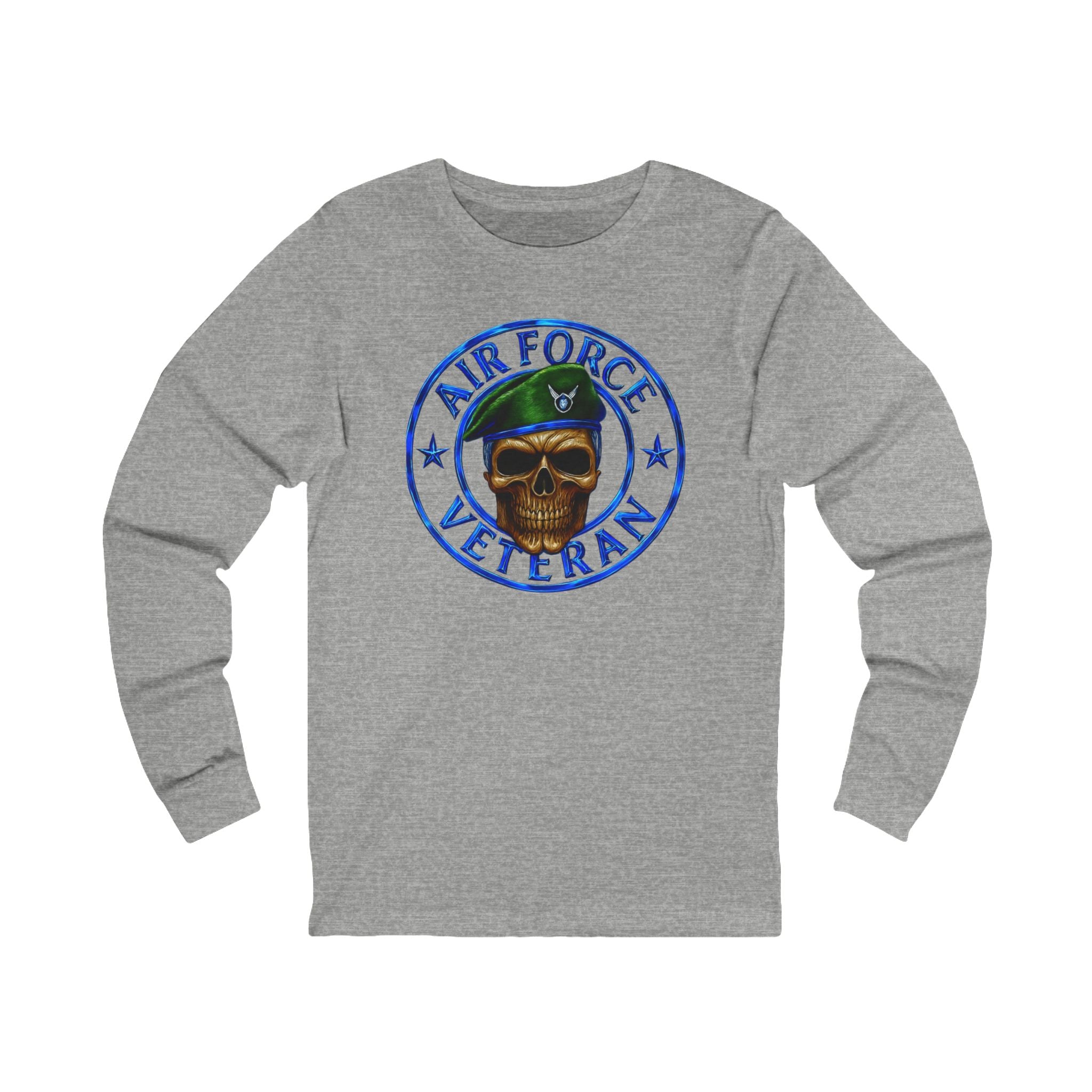 Air Force Veteran Skull Long Sleeve Tee
