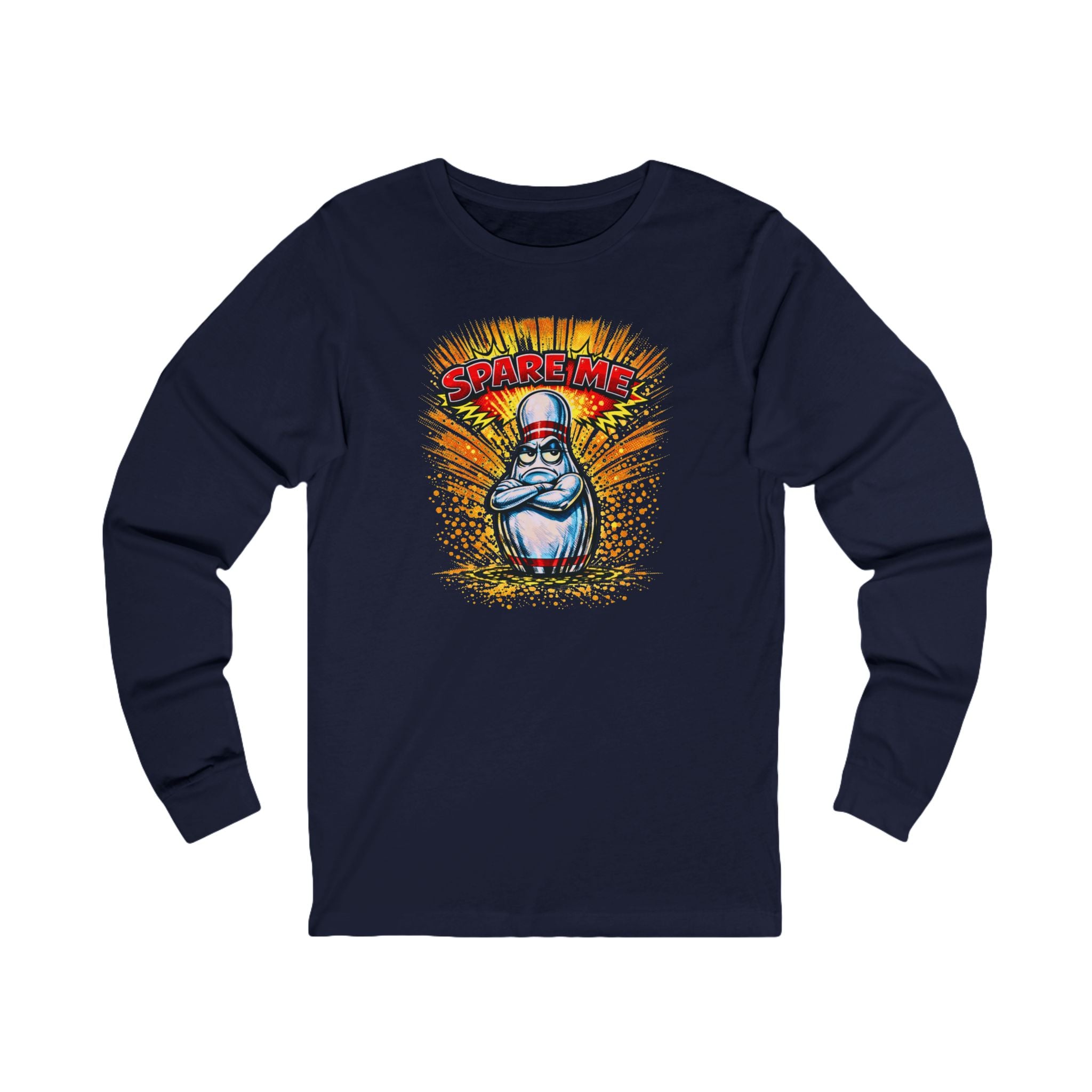 Spare Me Bowling Pin Long Sleeve Tee
