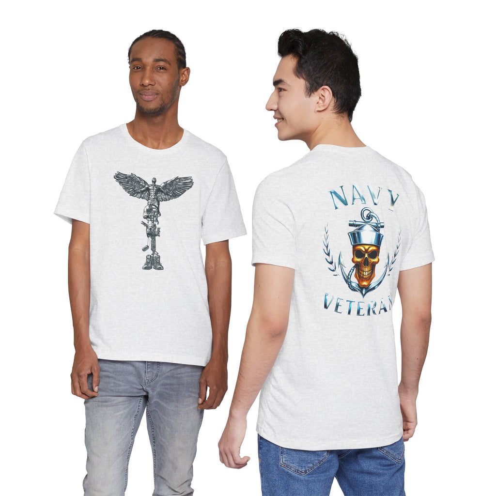 Navy Veteran Skull Anchor T‑Shirt