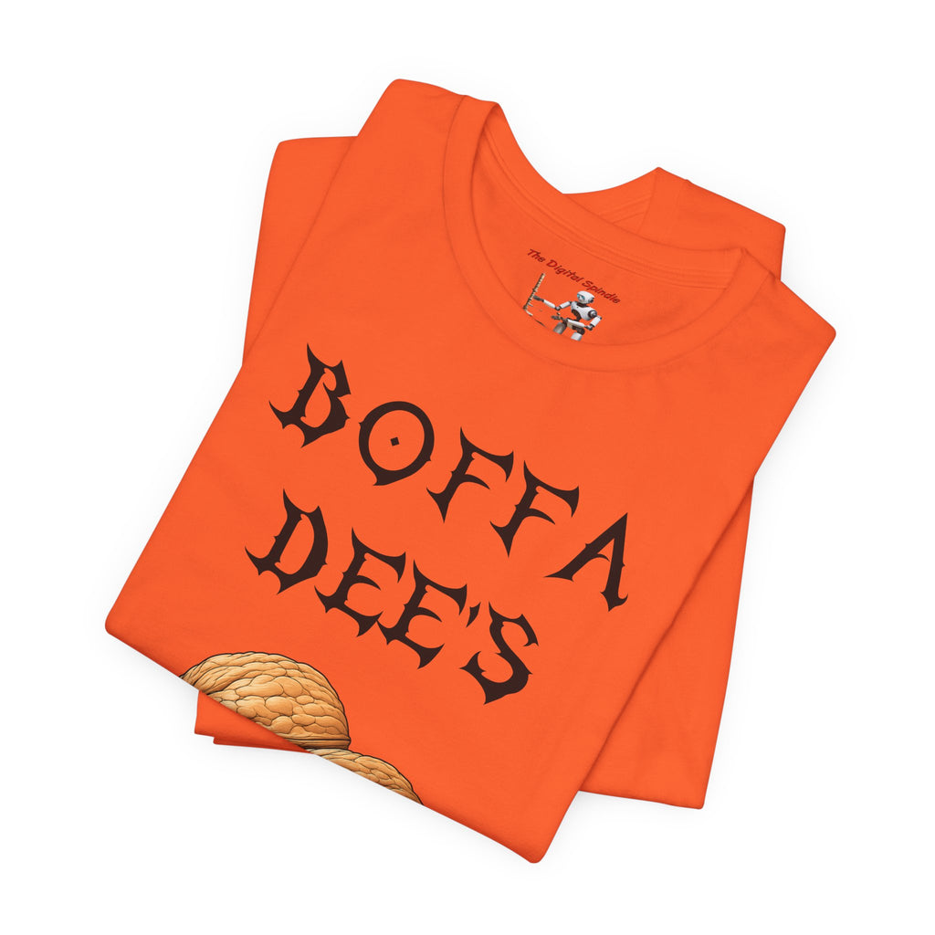 Boffa Dees Walnut Graphic Tee — Vintage Gothic Text Nut Illustration T-Shirt