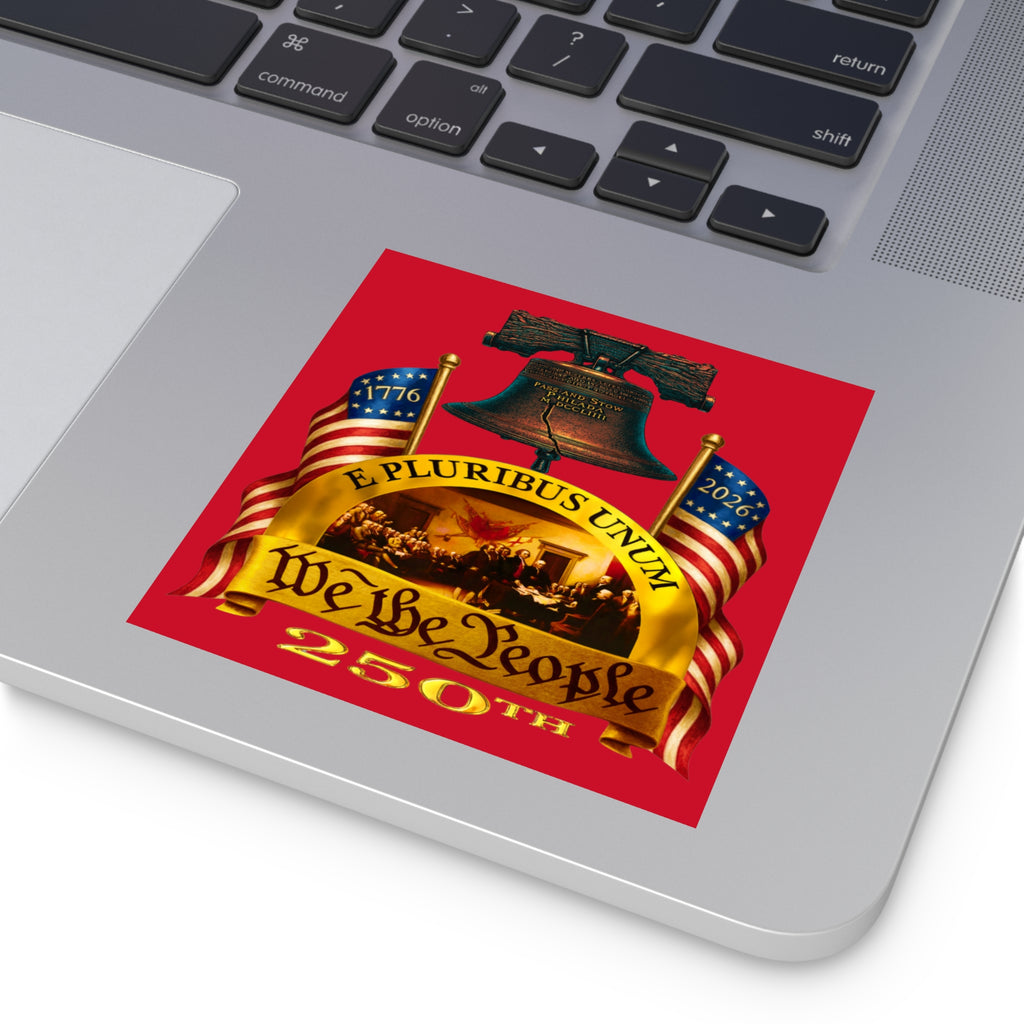"We the People" 250th Anniversary Square Sticker