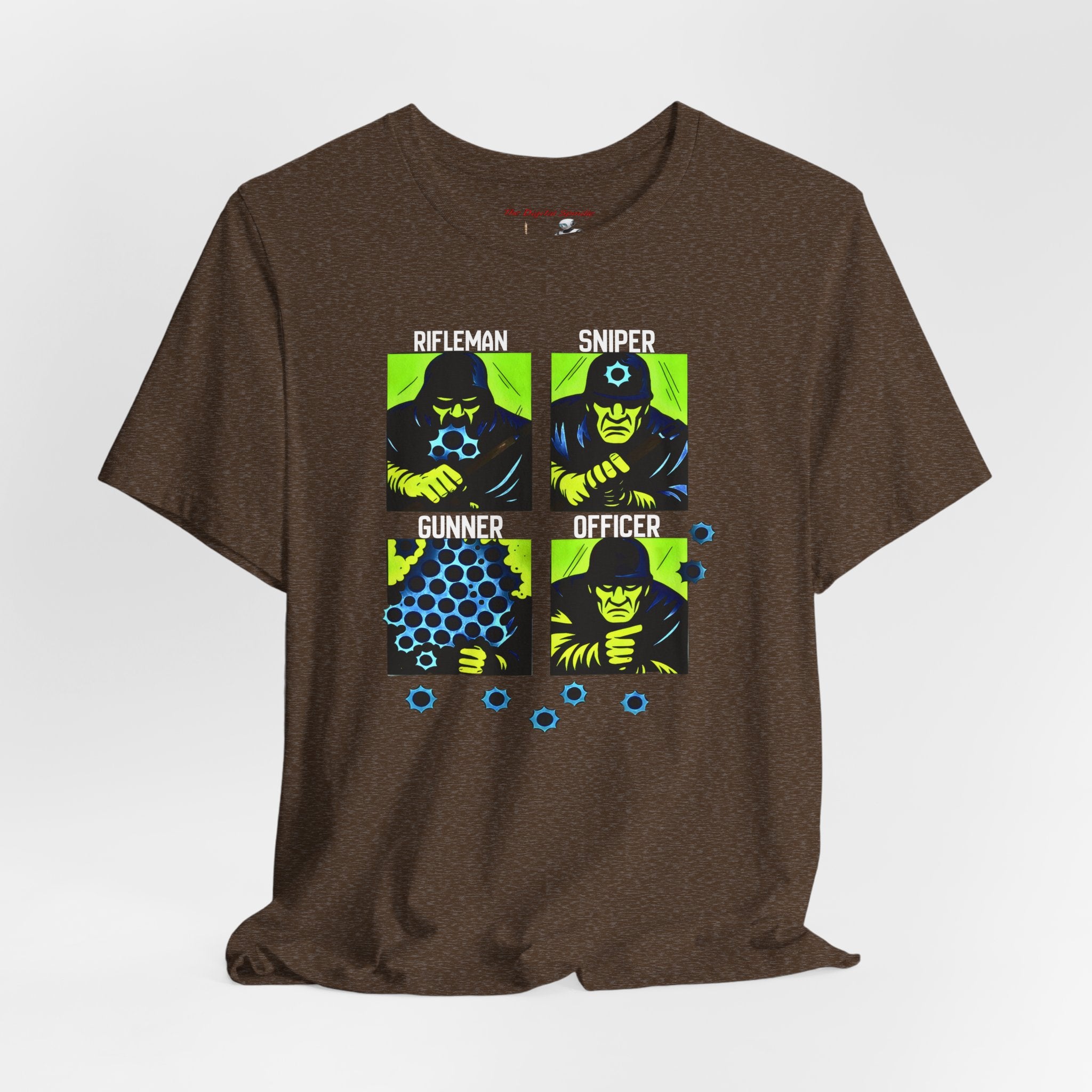 Shooting Range Graphic Tee — Rifleman Sniper Gunner Officer Military Design
