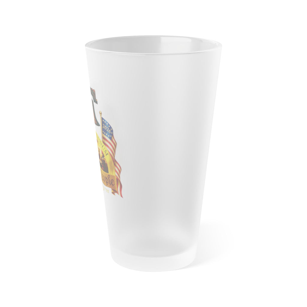 "We the People" Liberty Bell Frosted Pint Glass — 16oz