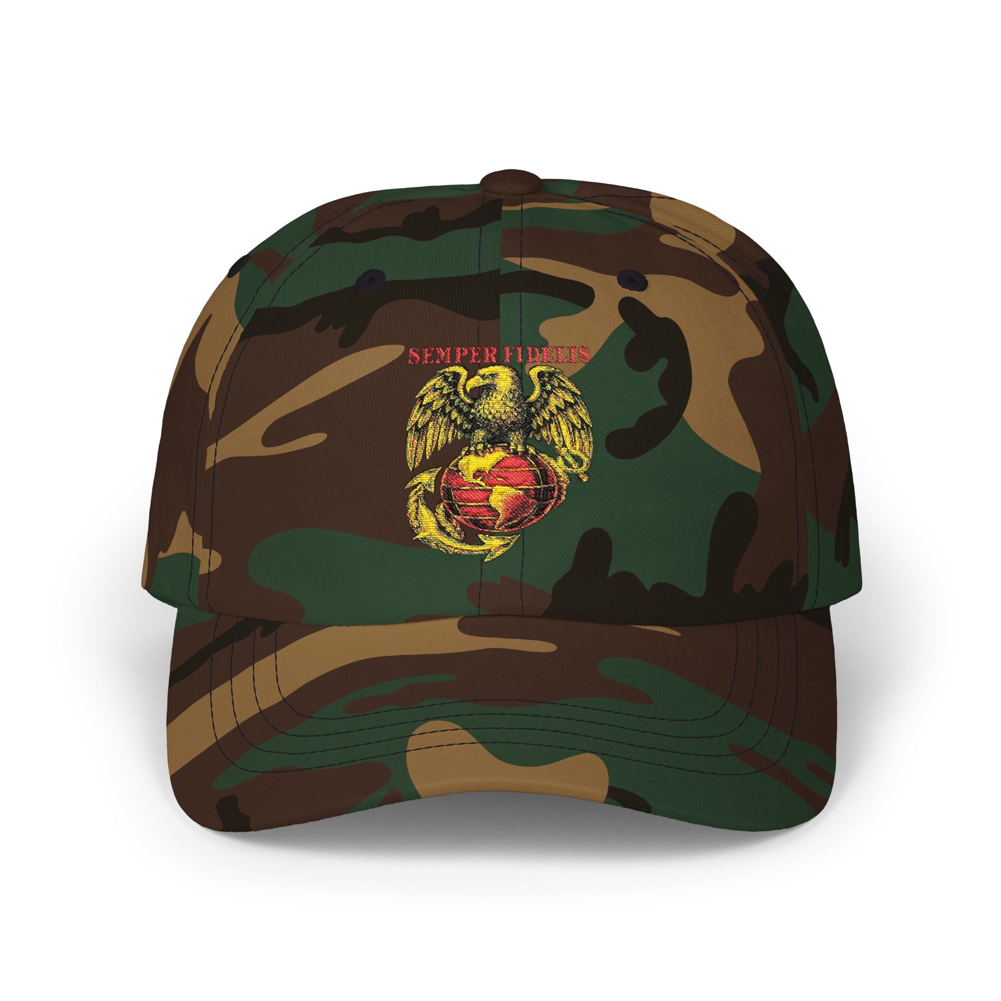 "Semper Fidelis" Eagle Globe & Anchor Embroidered Military Baseball Hat