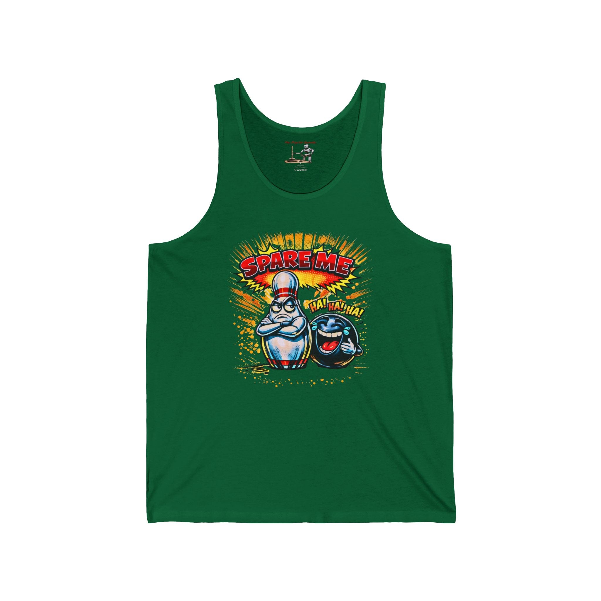 Bowling Joke Tank Top – "Spare Me" Graphic Tank for Bowlers & Sports Fans