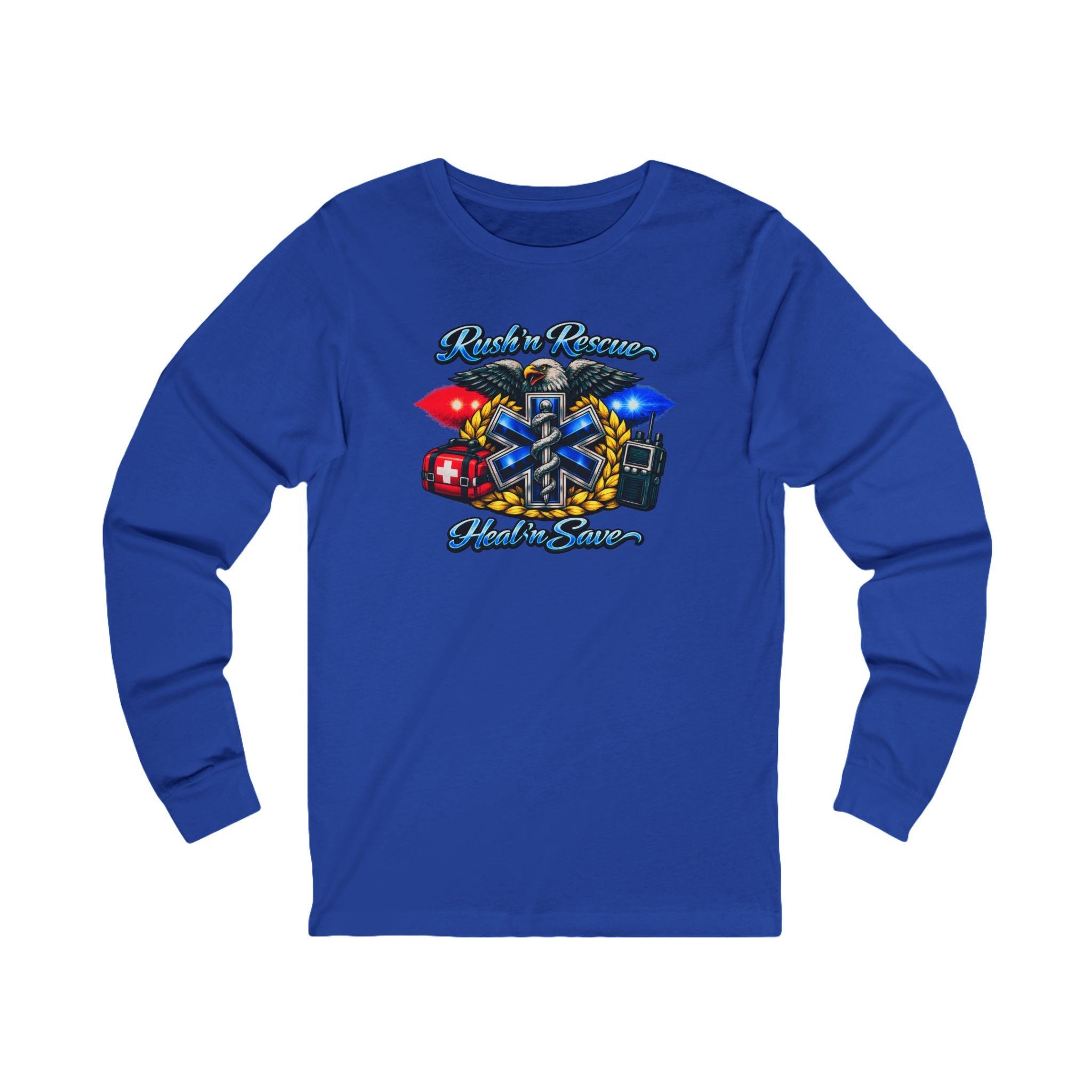 Paramedic EMS Star of Life Long Sleeve Tee