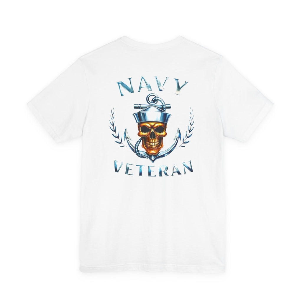 Navy Veteran Skull Anchor T‑Shirt