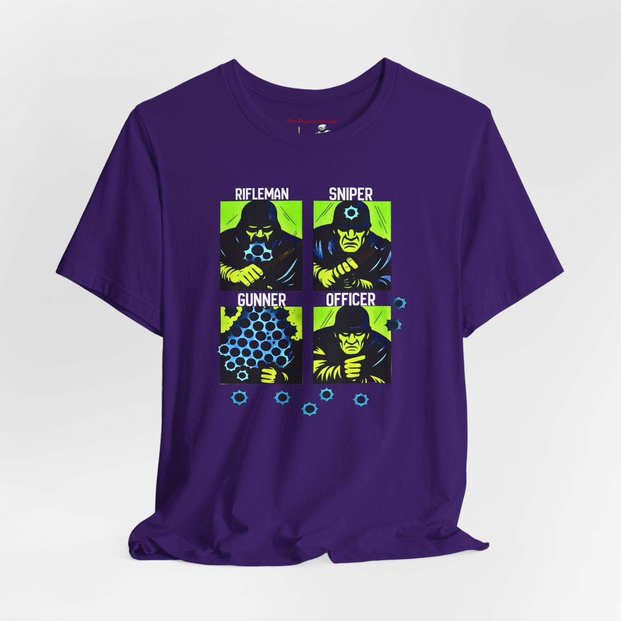 Shooting Range Graphic Tee — Rifleman Sniper Gunner Officer Military Design