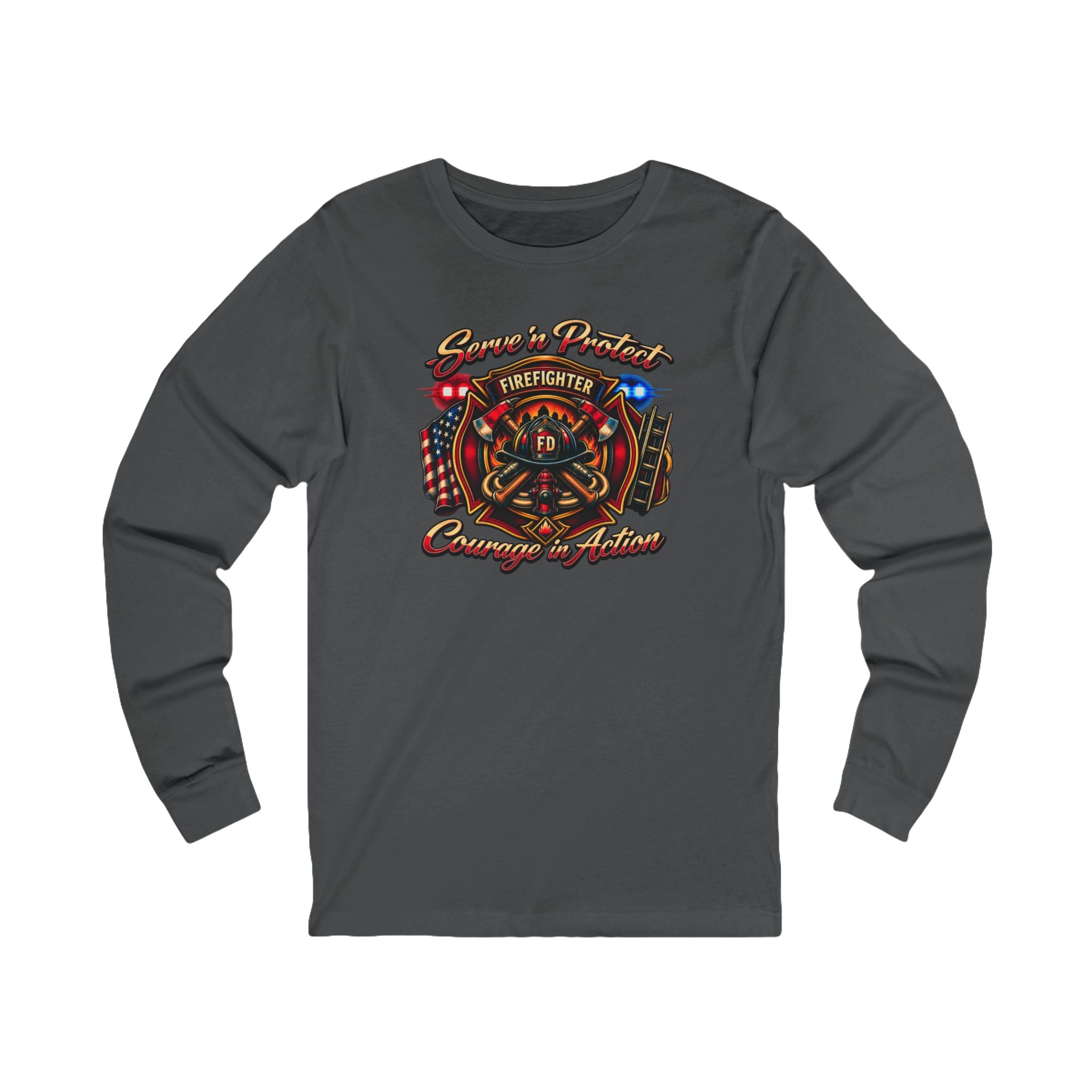 Firefighter Courage & Honor Long Sleeve Tee