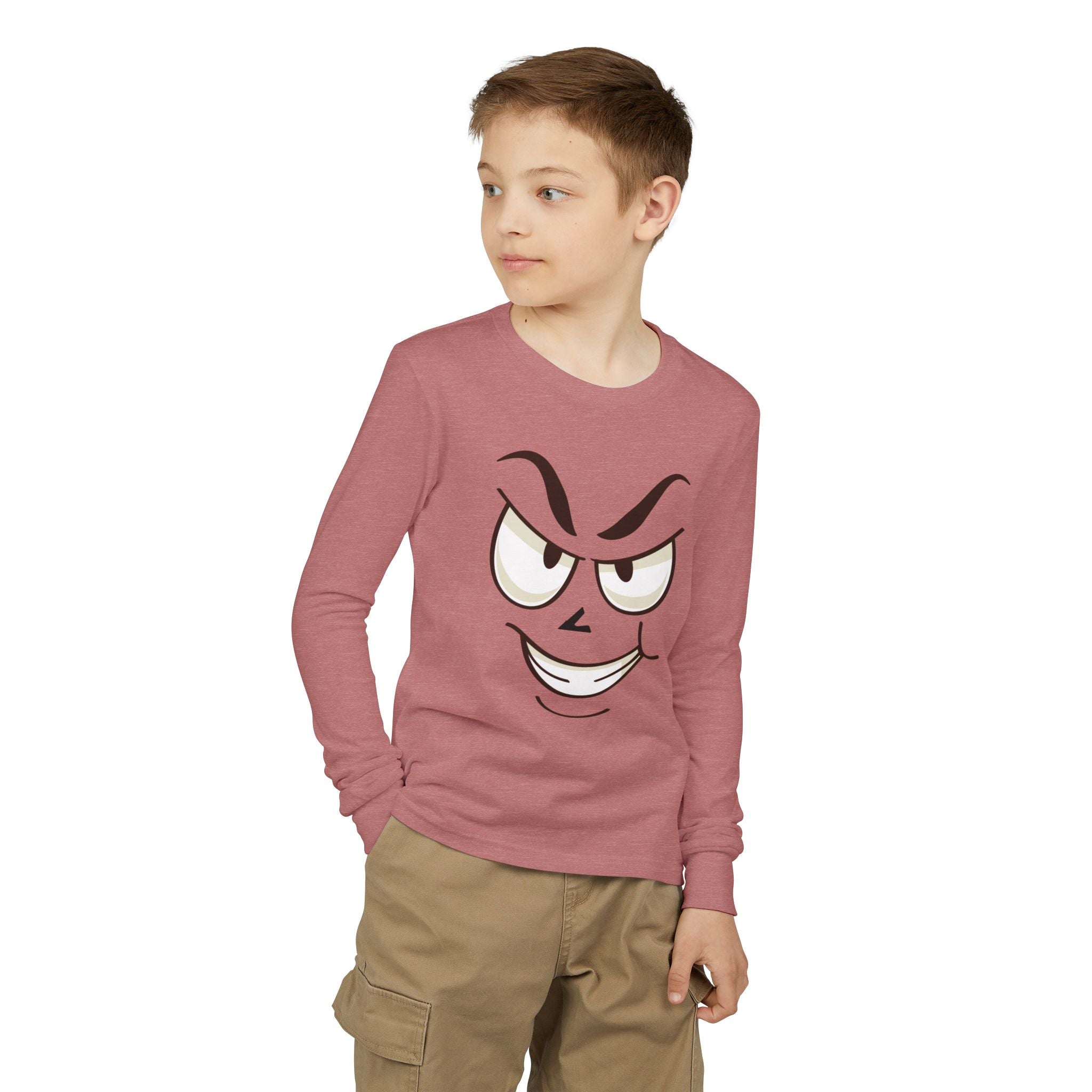 Mischievous Smirking Face Graphic Tee