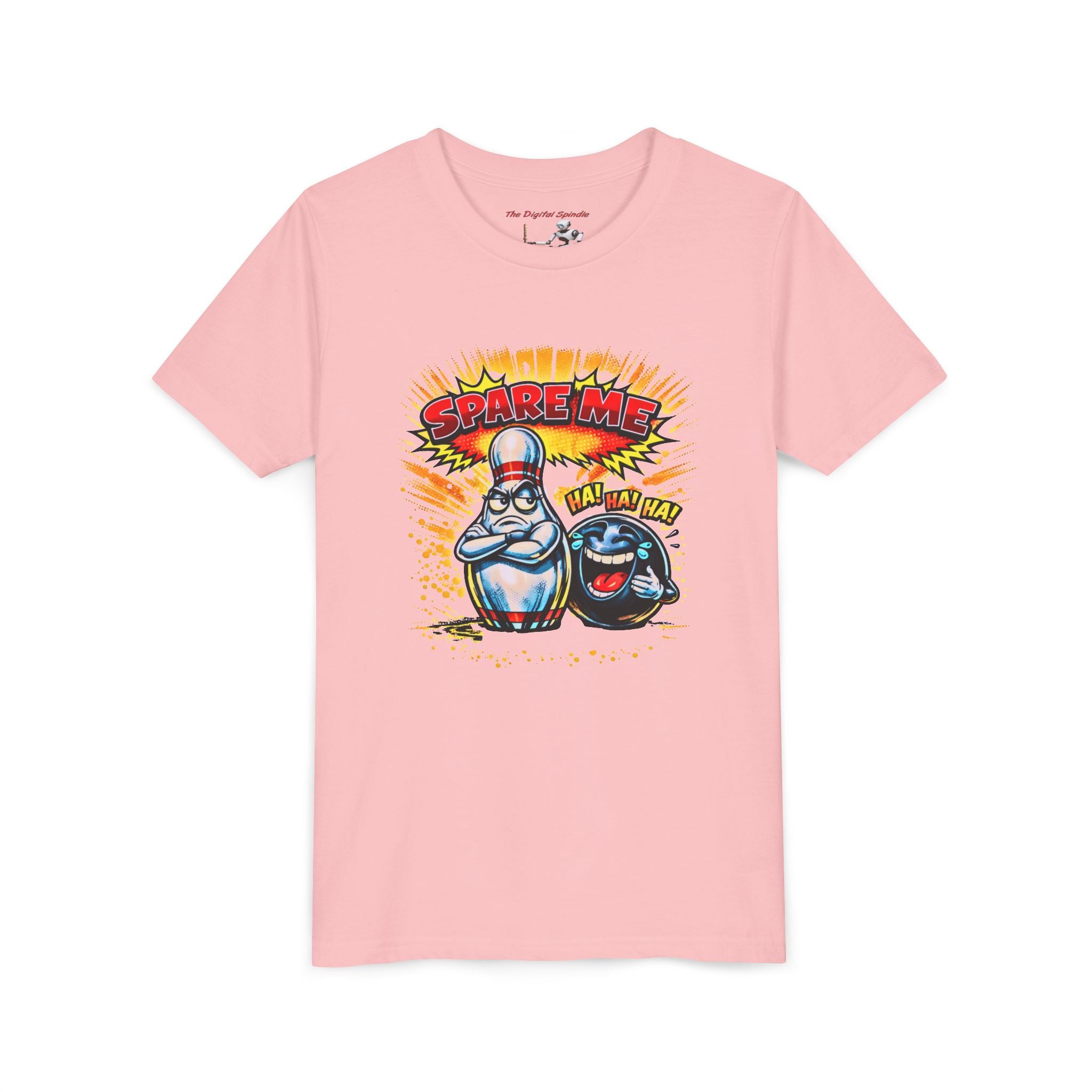 Youth Tee — Funny Bowling 'Spare Me' Graphic Shirt