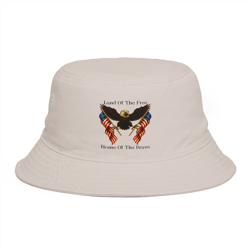 "Land of the Free, Home of the Brave" Bucket Hat