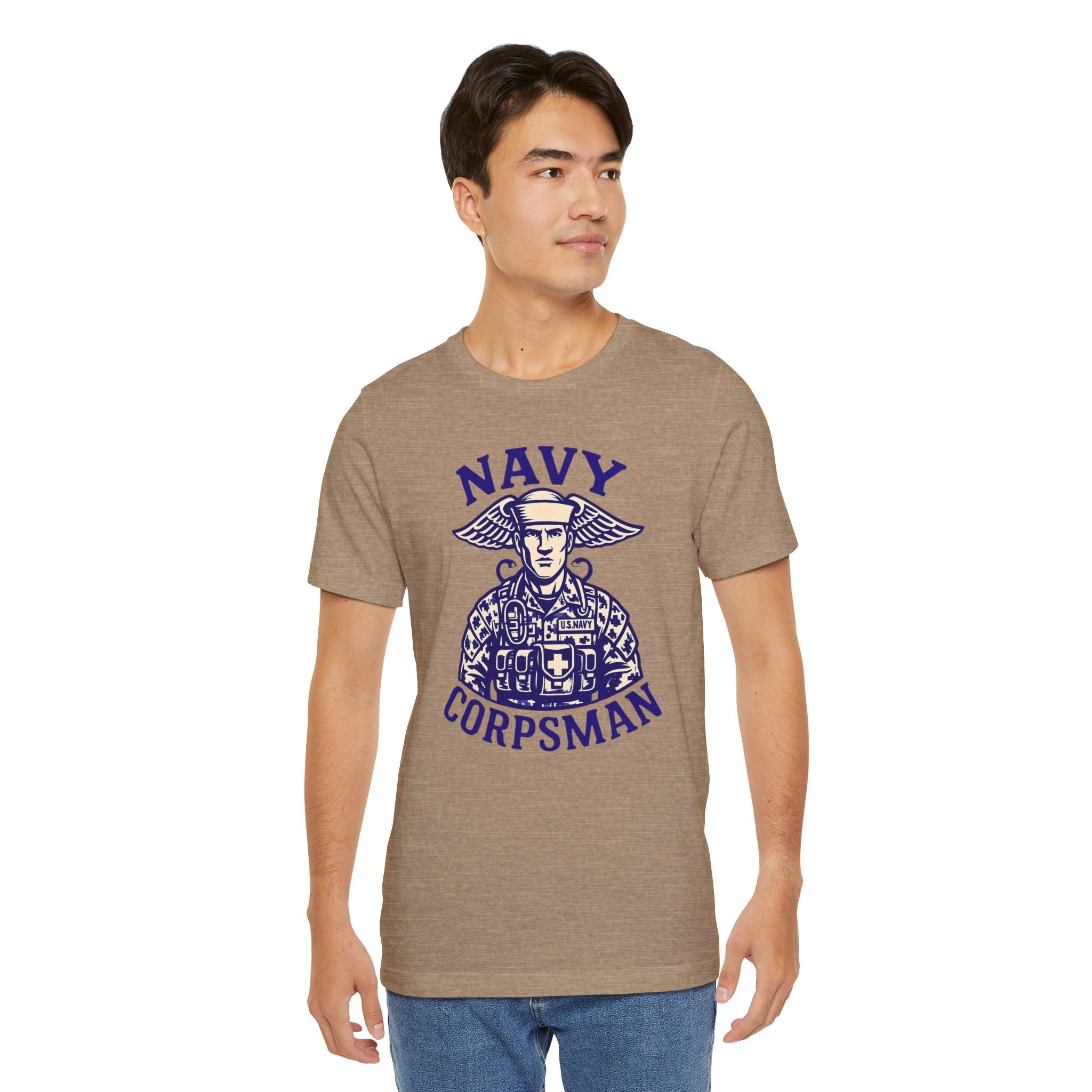 Navy Corpsman T-Shirt — Vintage Military Medic Emblem