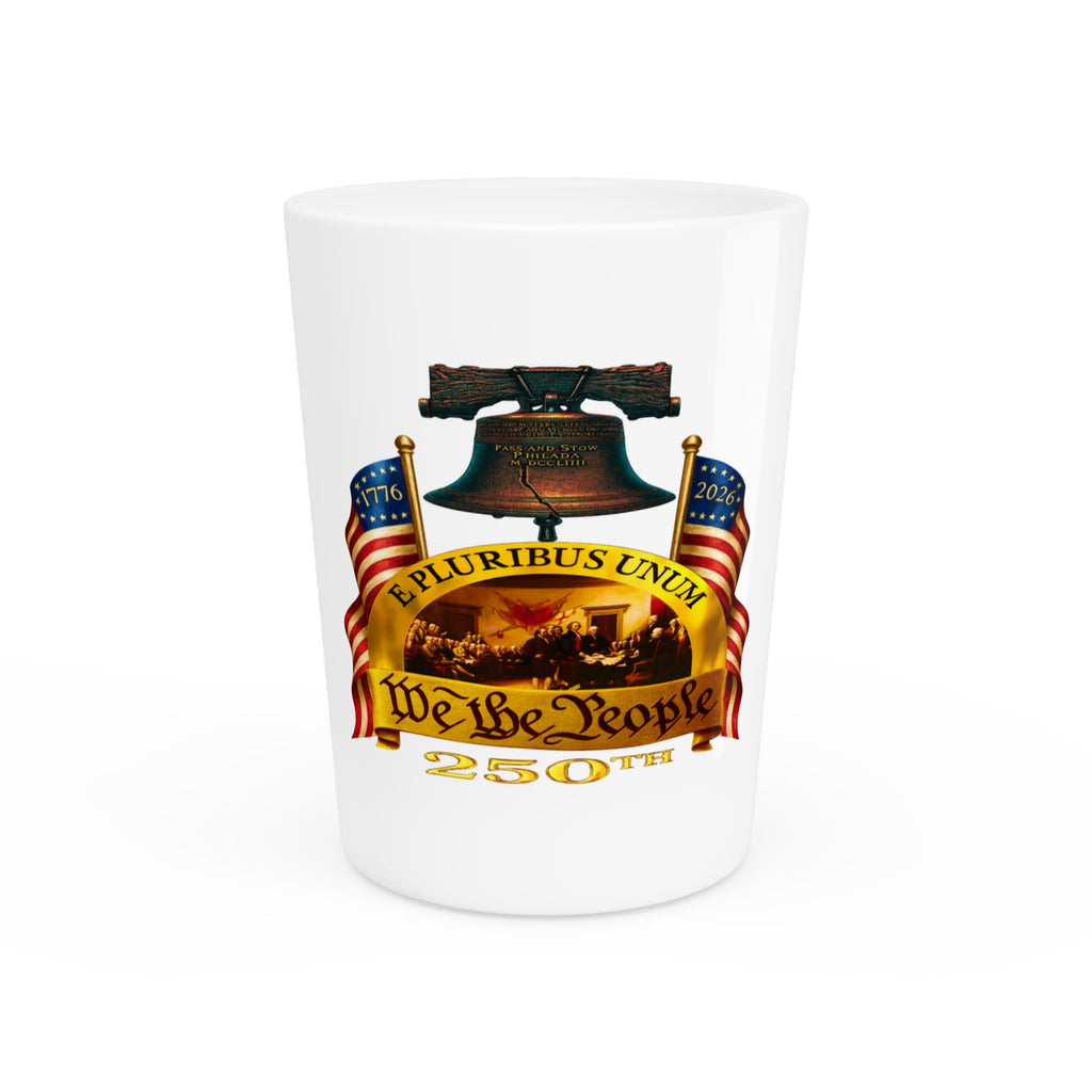 "We the People" 250th Anniversary Liberty Bell Shot Glass