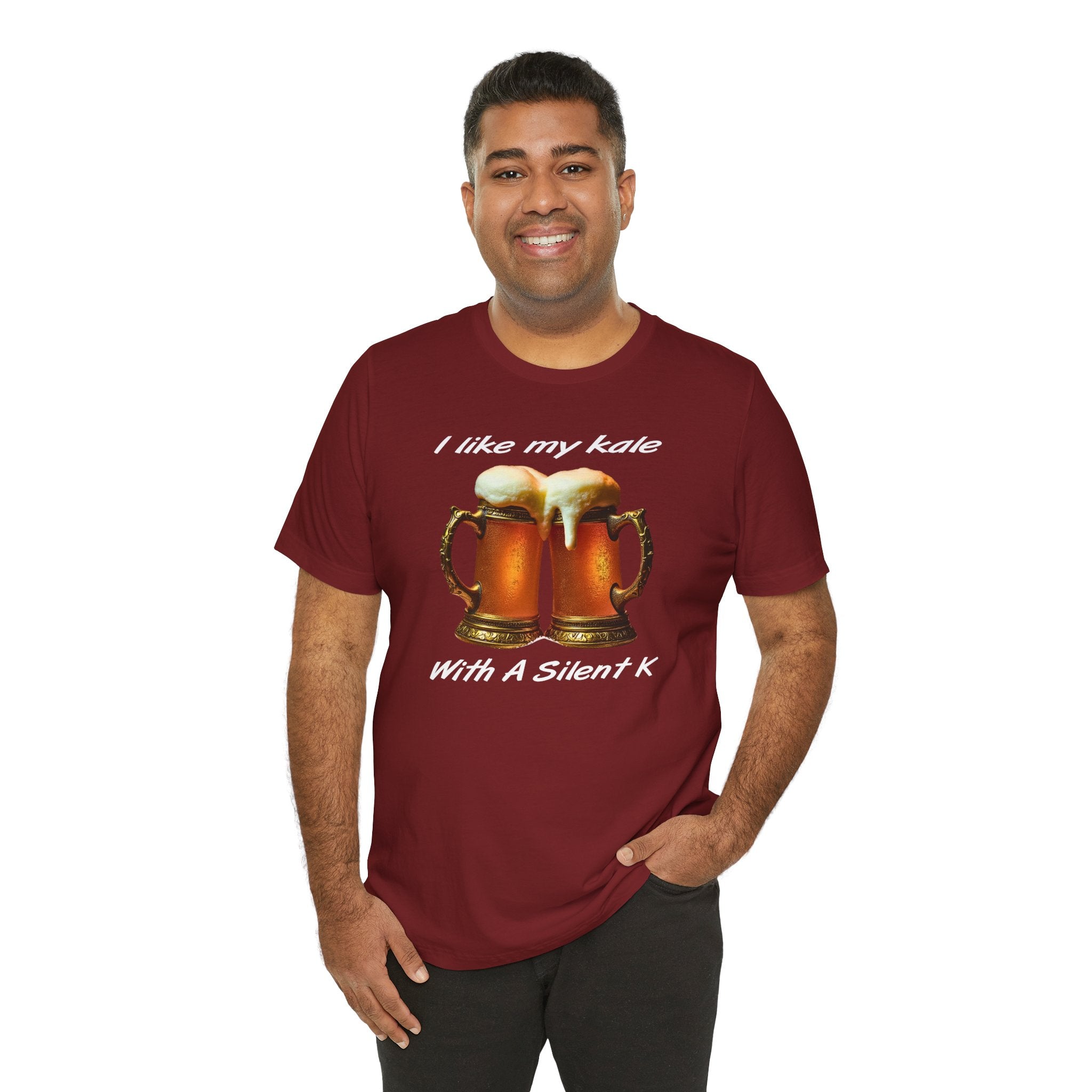 “I Like My Kale With A Silent K” Pint Glasses T-Shirt