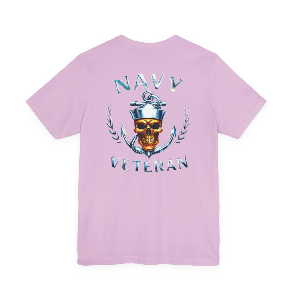 Navy Veteran Skull Anchor T‑Shirt