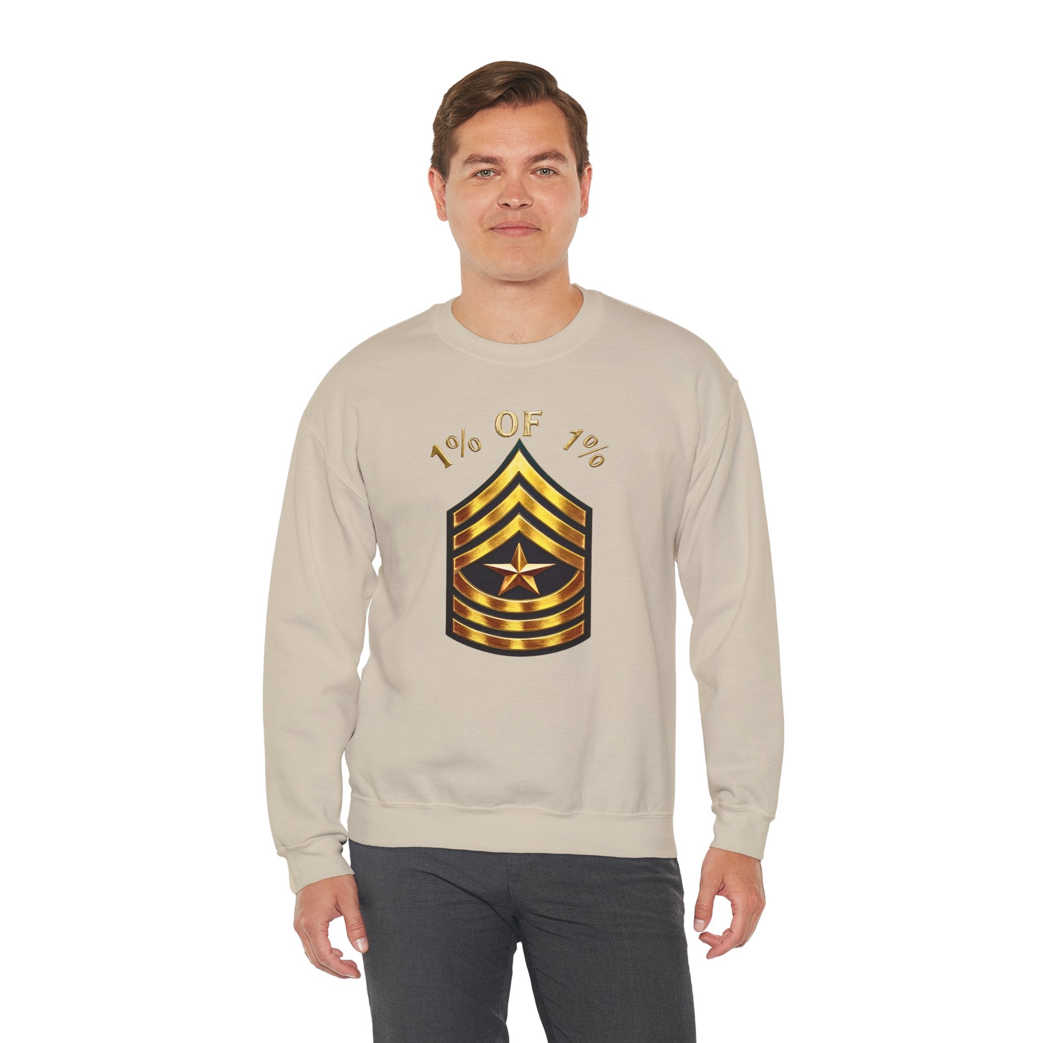 "1% of 1%" Gold Rank Crewneck Sweatshirt