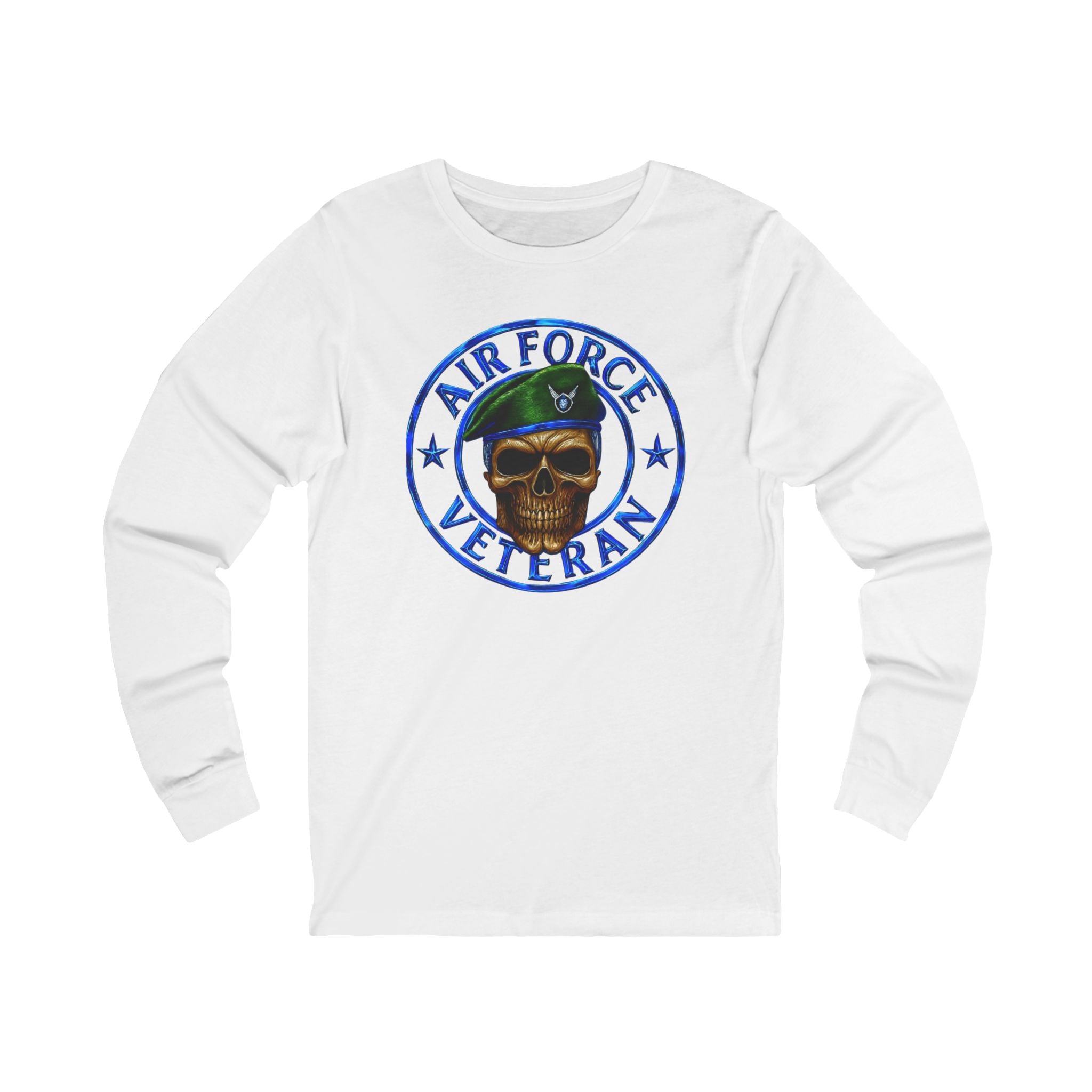 Air Force Veteran Skull Long Sleeve Tee