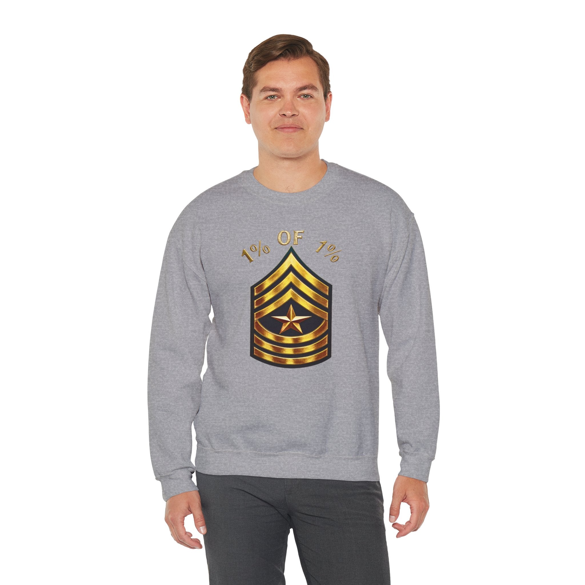 "1% of 1%" Gold Rank Crewneck Sweatshirt