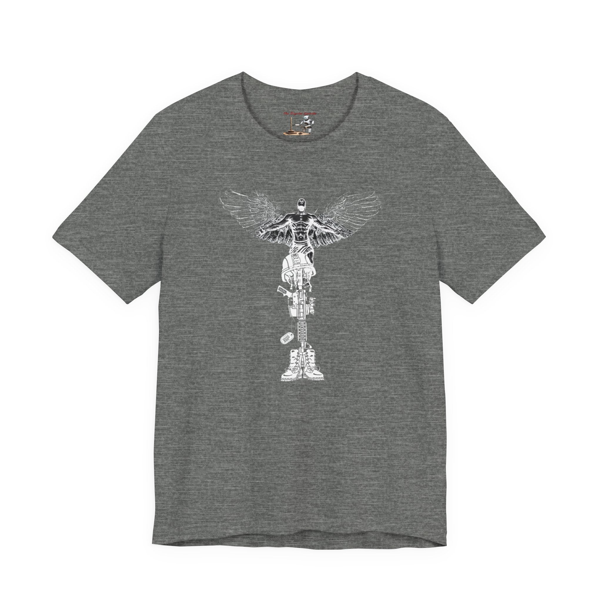 Military Tribute T-Shirt — "The Fight Never Ends, Stronger Together" Graphic Tee