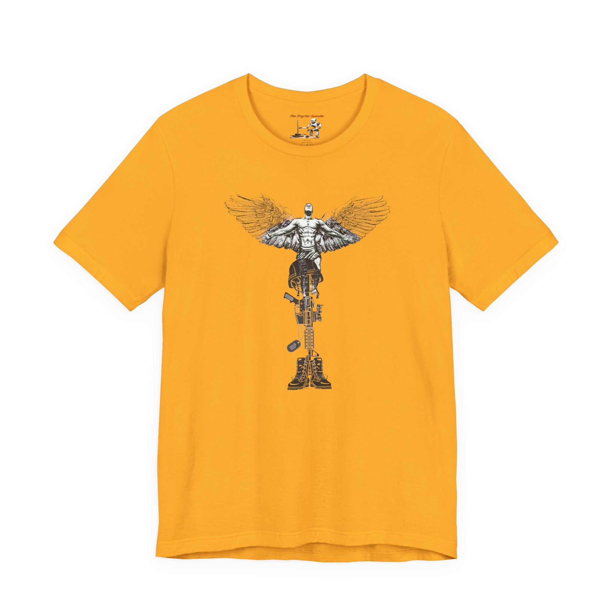 Military Tribute T-Shirt — "The Fight Never Ends" Veteran Stronger Together Tee